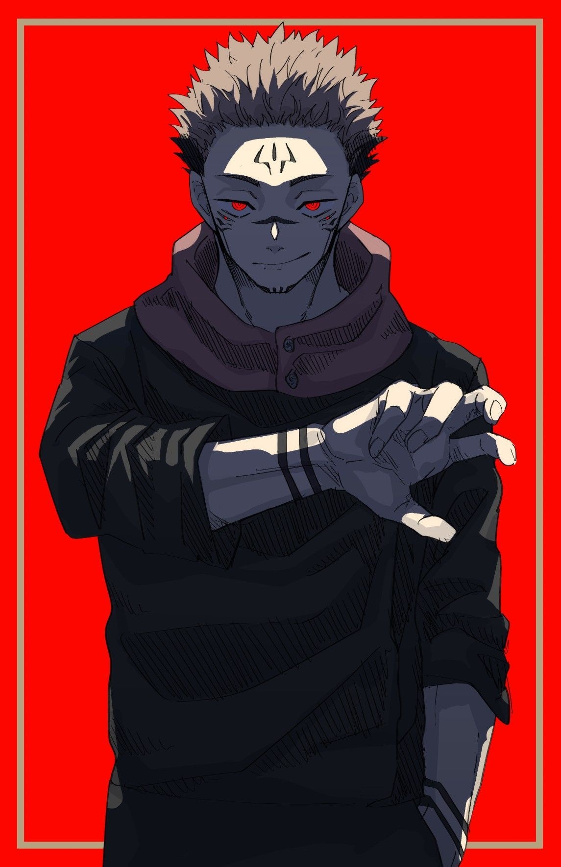 1150x1780 Jujutsu, Black anime characters, Anime.com, Phone