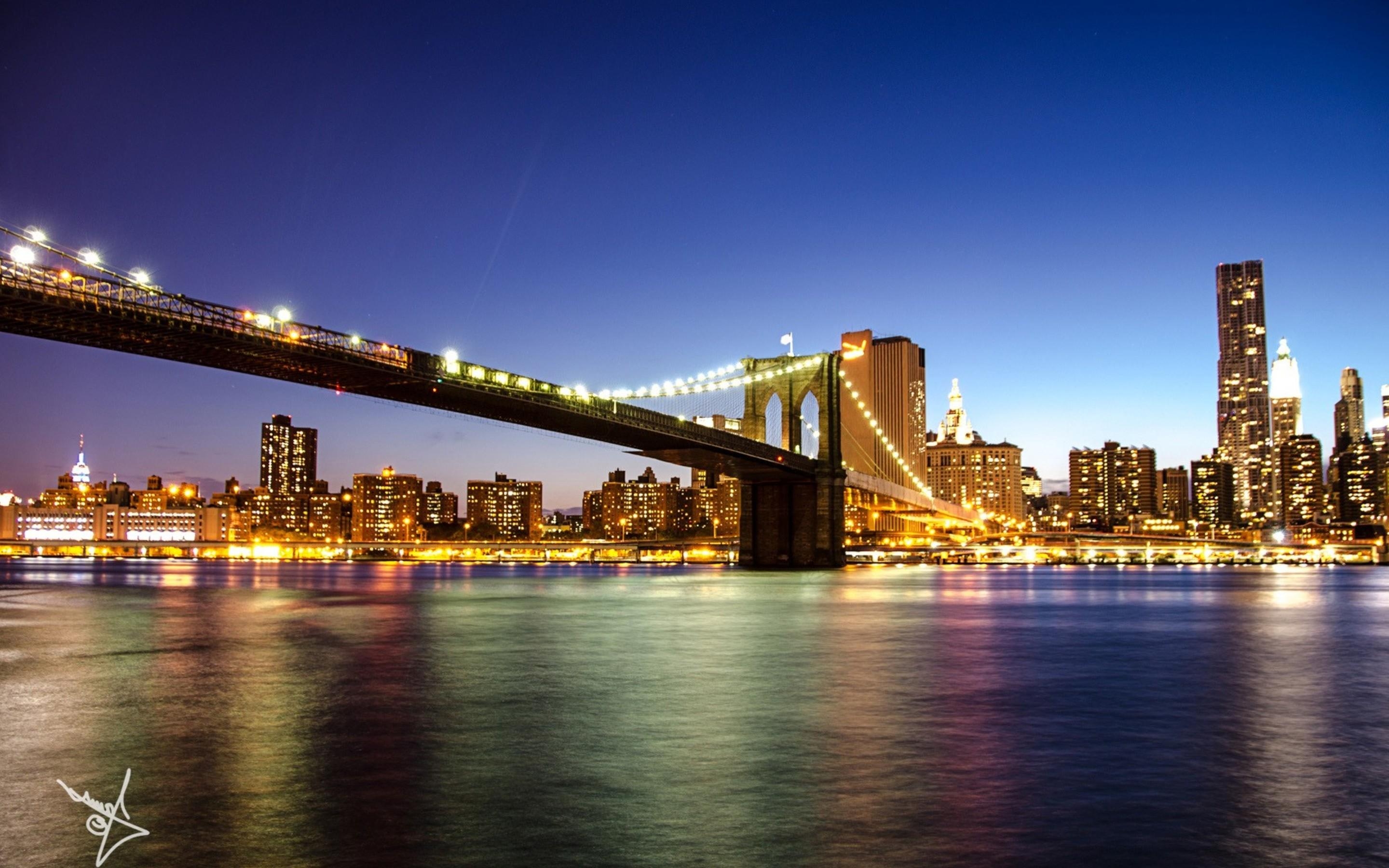 2880x1800 Brooklyn Bridge In New York Macbook Pro Retina HD 4k, Desktop