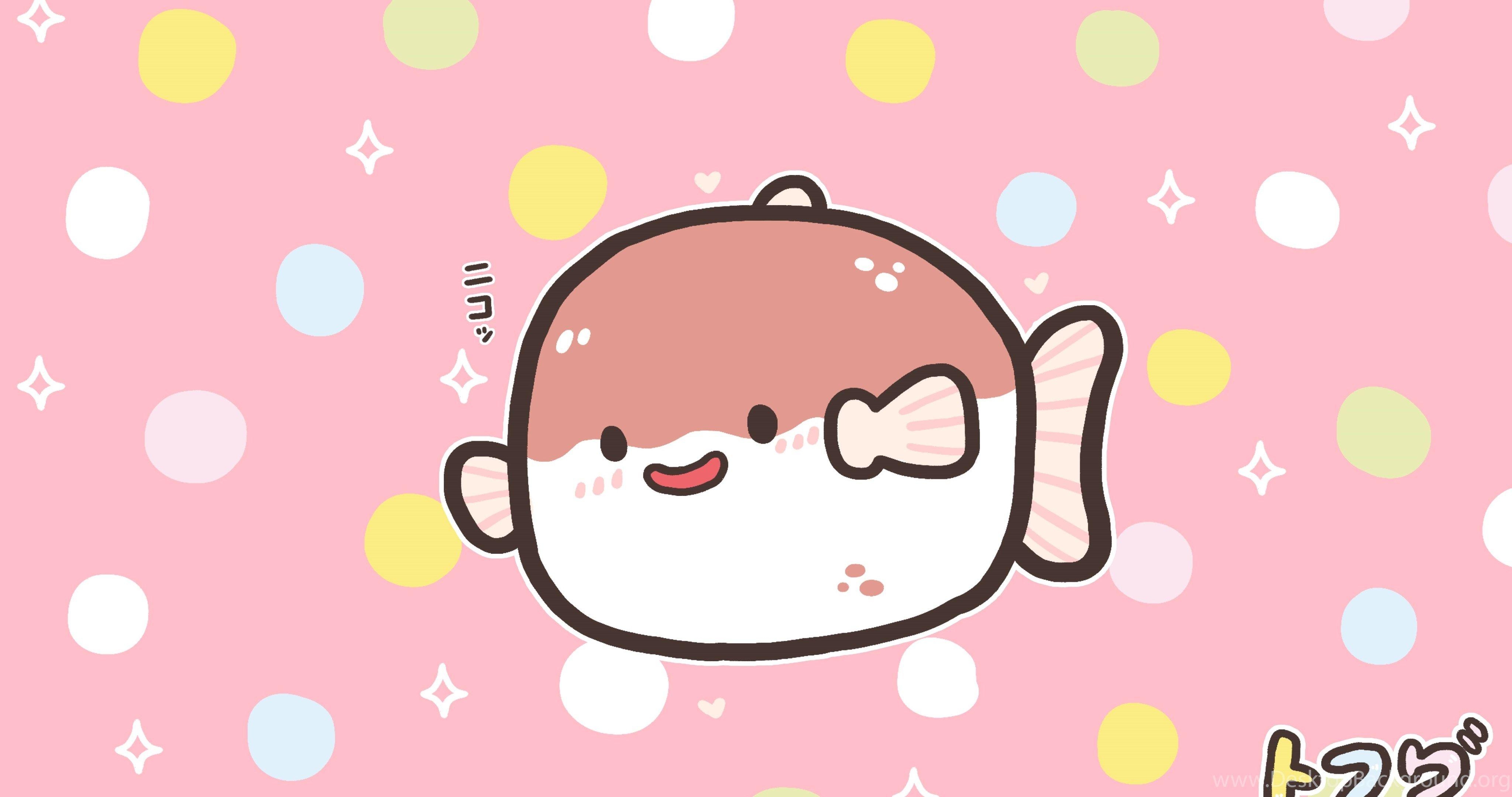 4100x2160 Kawaii Japanese Food Characters Desktop Background, Desktop