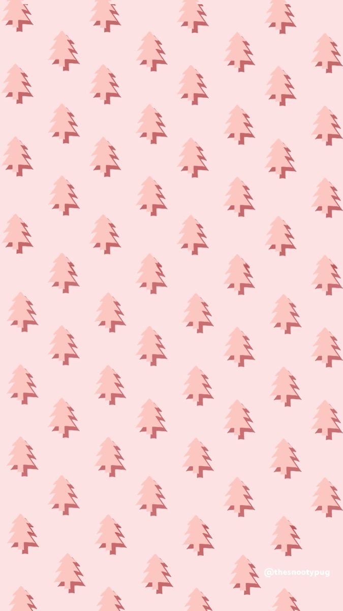 680x1200 Pink Christmas Aesthetic Wallpaper, Phone