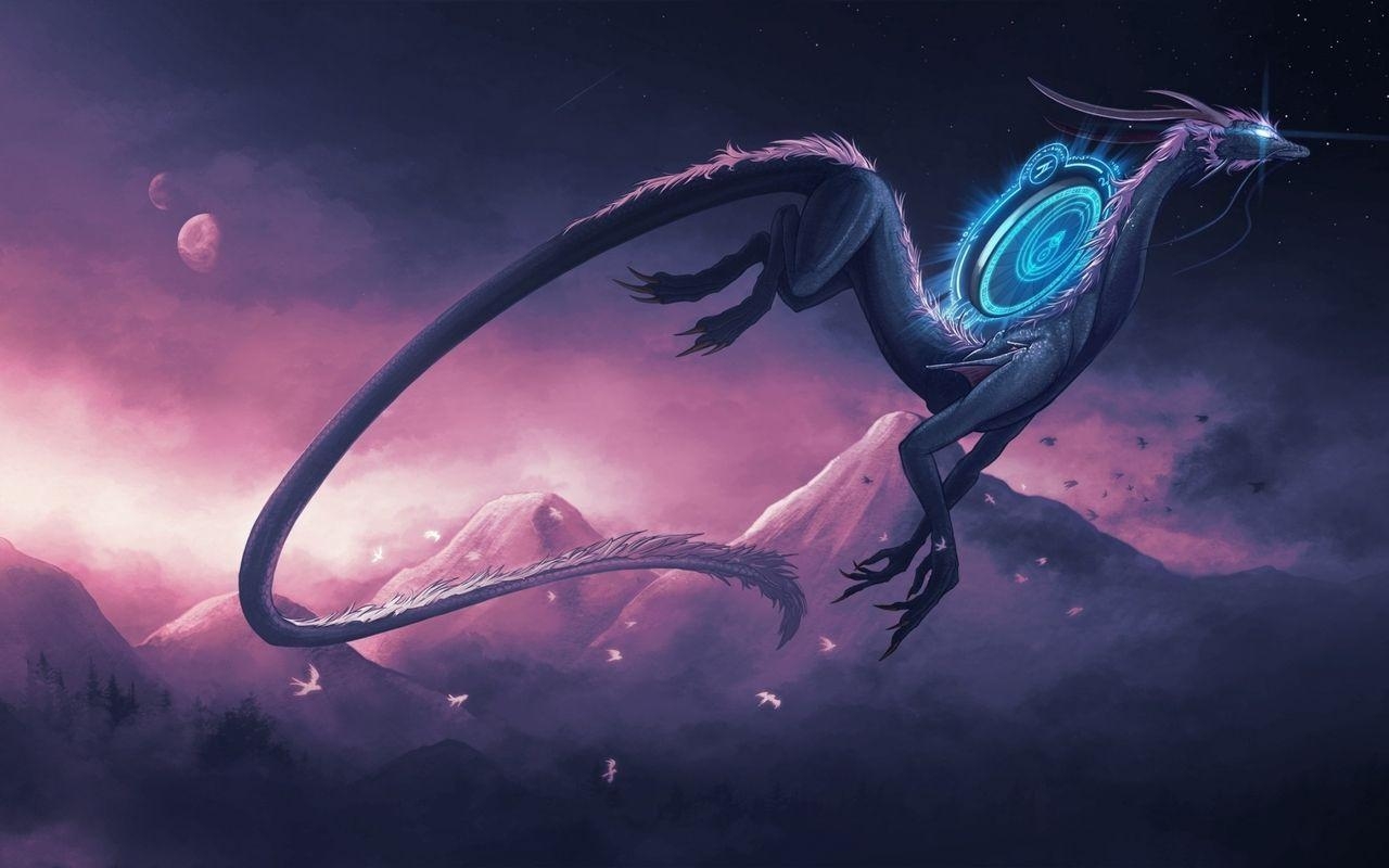 1280x800 Galaxy Dragon 76136 by Todd Thomas. Dragon art, Desktop