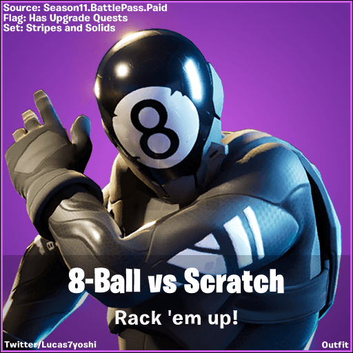 520x520 8 Ball Vs Scratch Fortnite Wallpaper, Phone