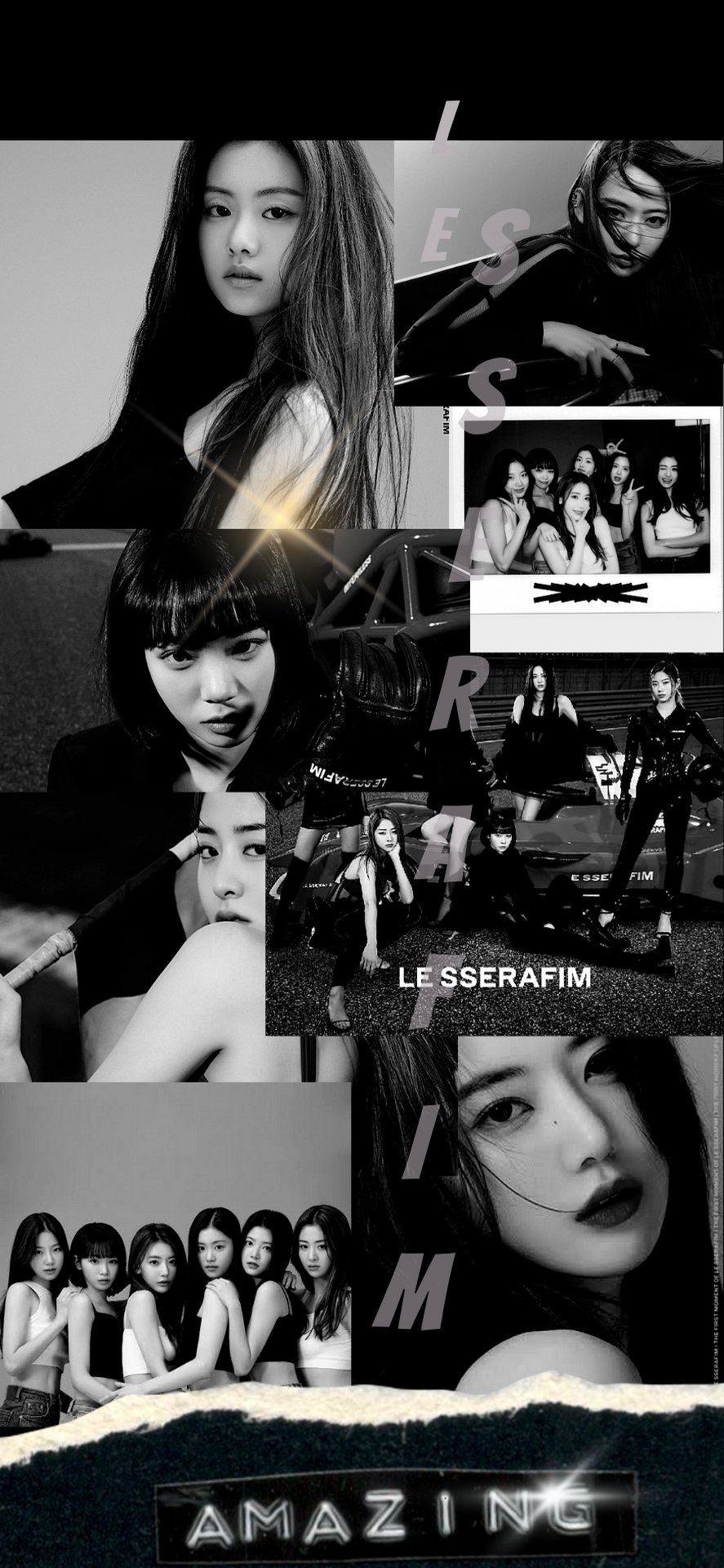 890x1920 ♡LSSRFM SSERAFIM WALLPAPER, Phone