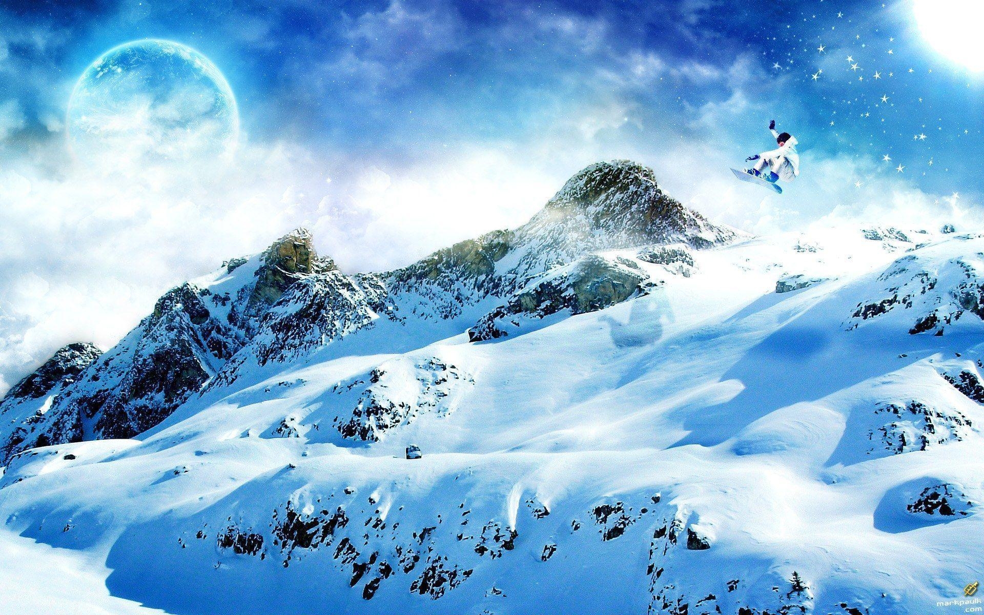 1920x1200 Photo manipulation photo art winter wonderland Wallpaper, Desktop