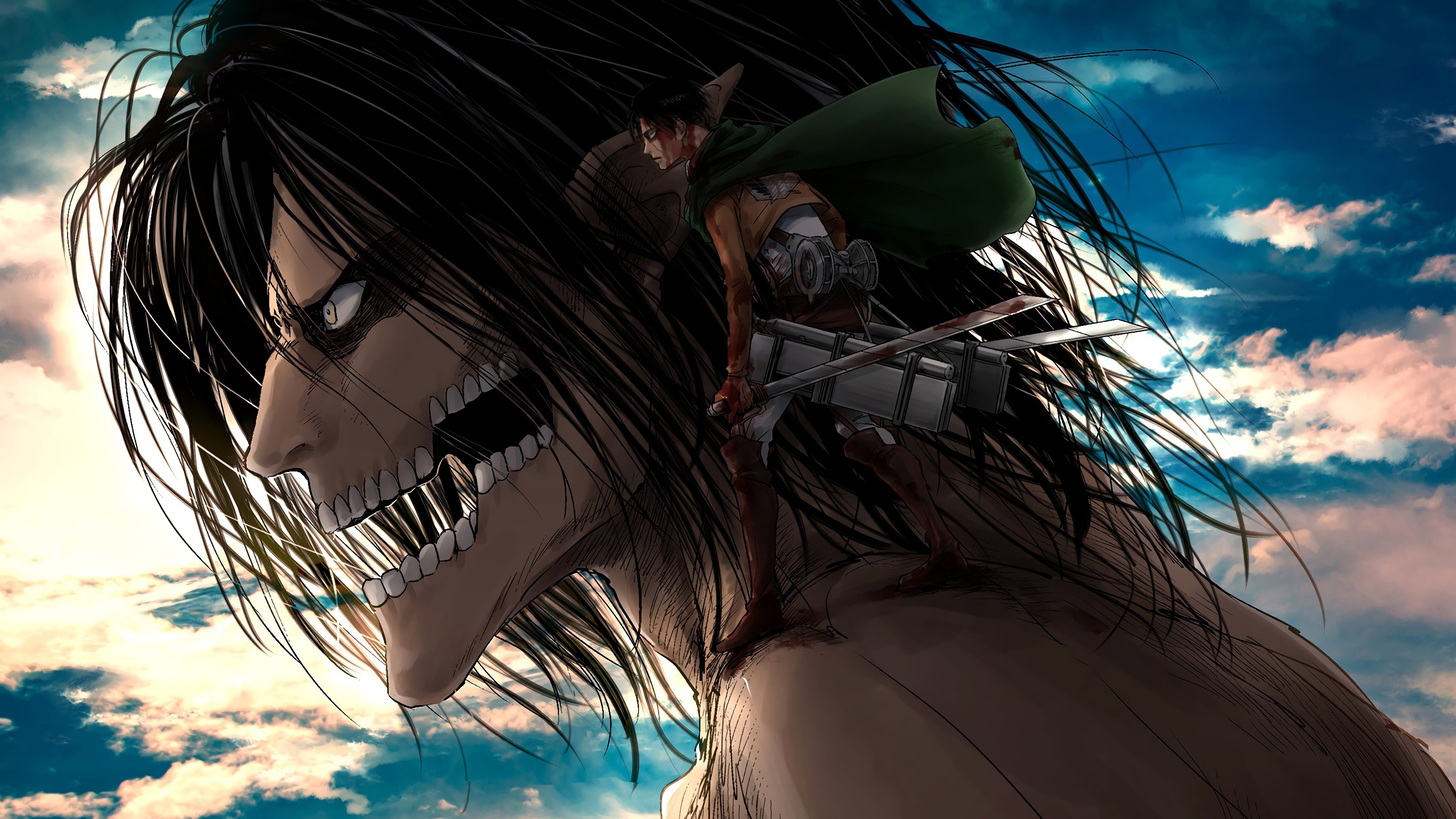 3840x2160 4K Eren Yeager Wallpaper, Desktop