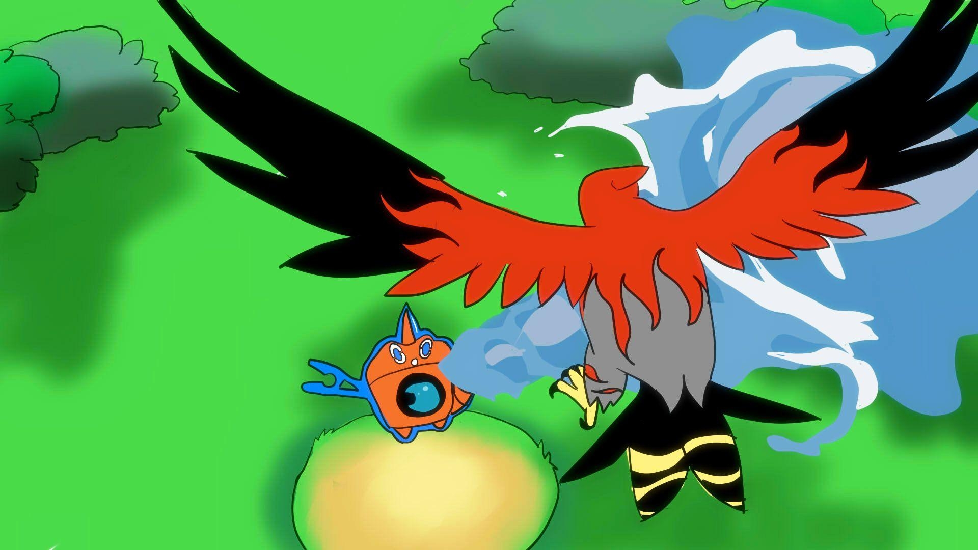 1920x1080 Talonflame vs Rotom Wash. Pokécharms, Desktop