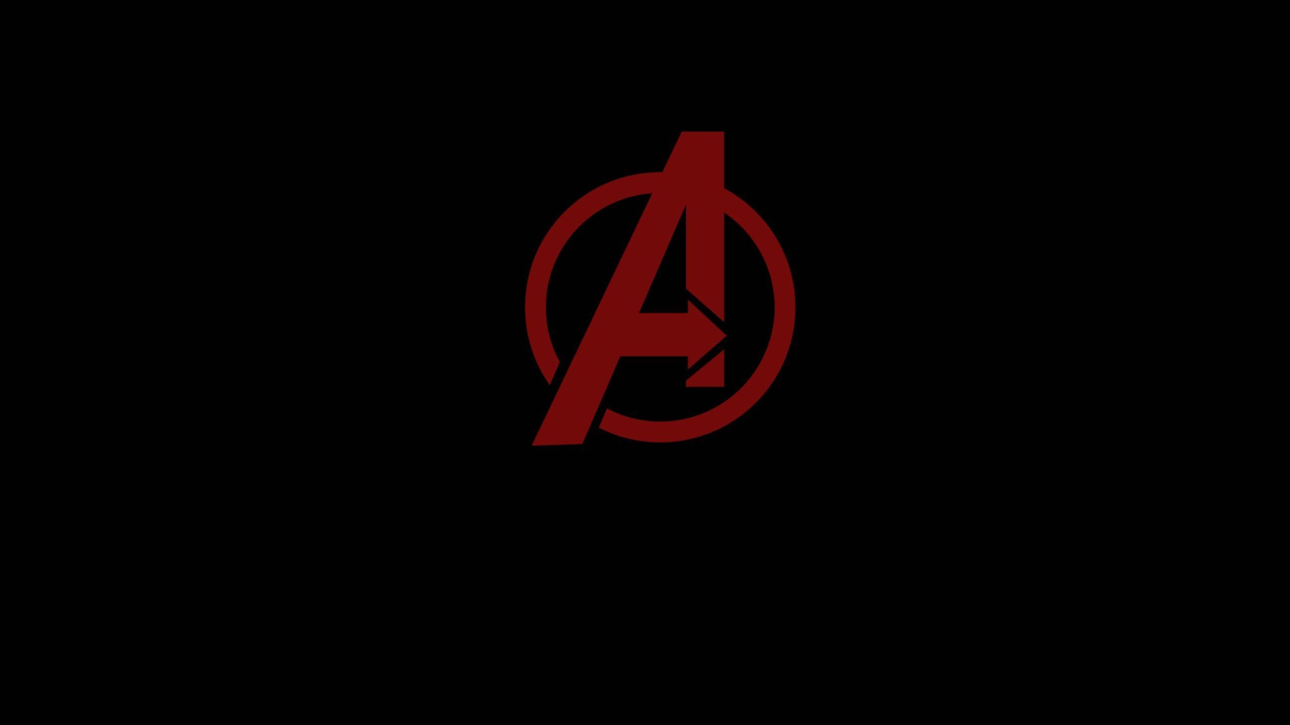 2560x1440 Avengers Minimal Logo 1440P Resolution HD 4k Wallpaper, Desktop