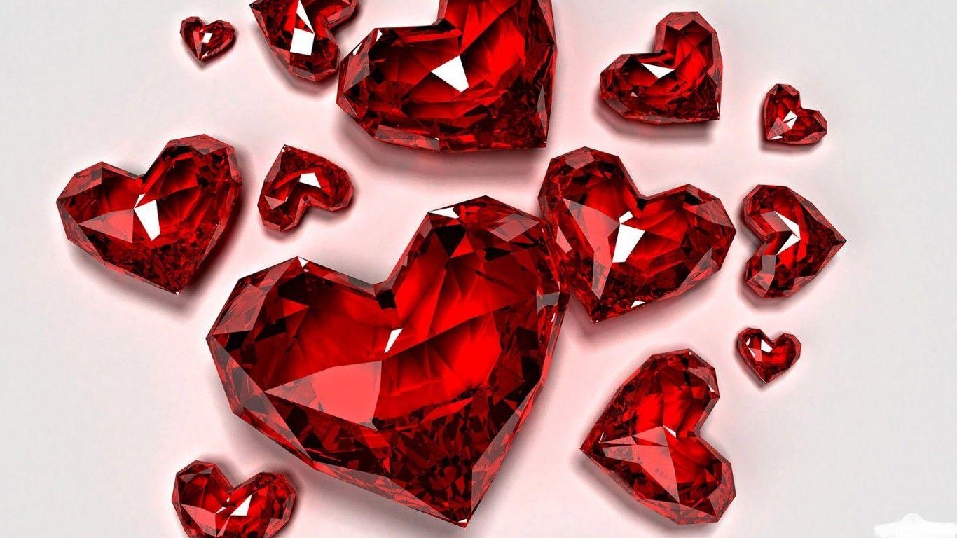 1370x770 Love Heart Full HD Wallpaper 18, HD Wallpaper. Heart shaped diamond, Red heart, Heart wallpaper, Desktop