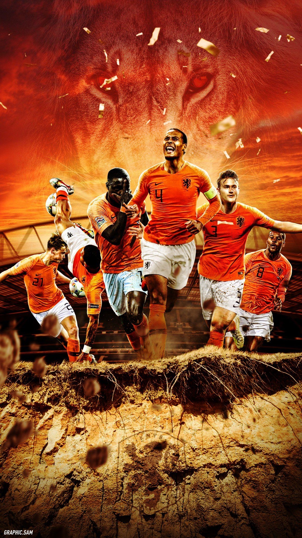 1160x2050 GraphicSam Lions of the Netherlands Phone Wallpaper. Retweets greatly appreciated! #NEDENG #NED #Oranje, Phone