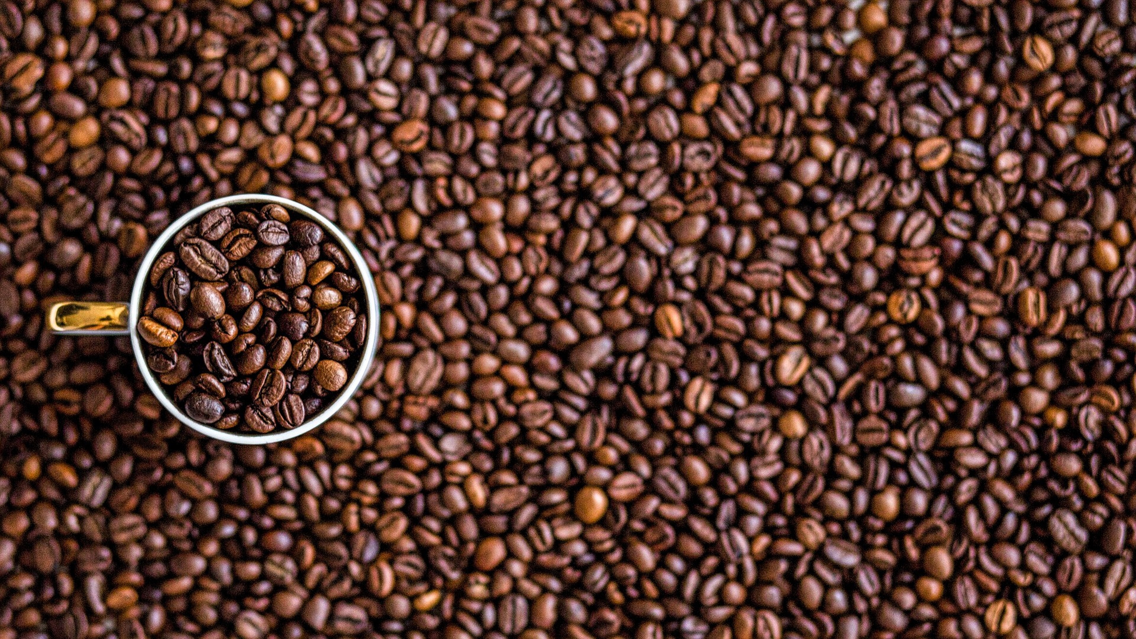 3840x2160 Coffee Beans Texture Wallpaper- HD 4K, Desktop