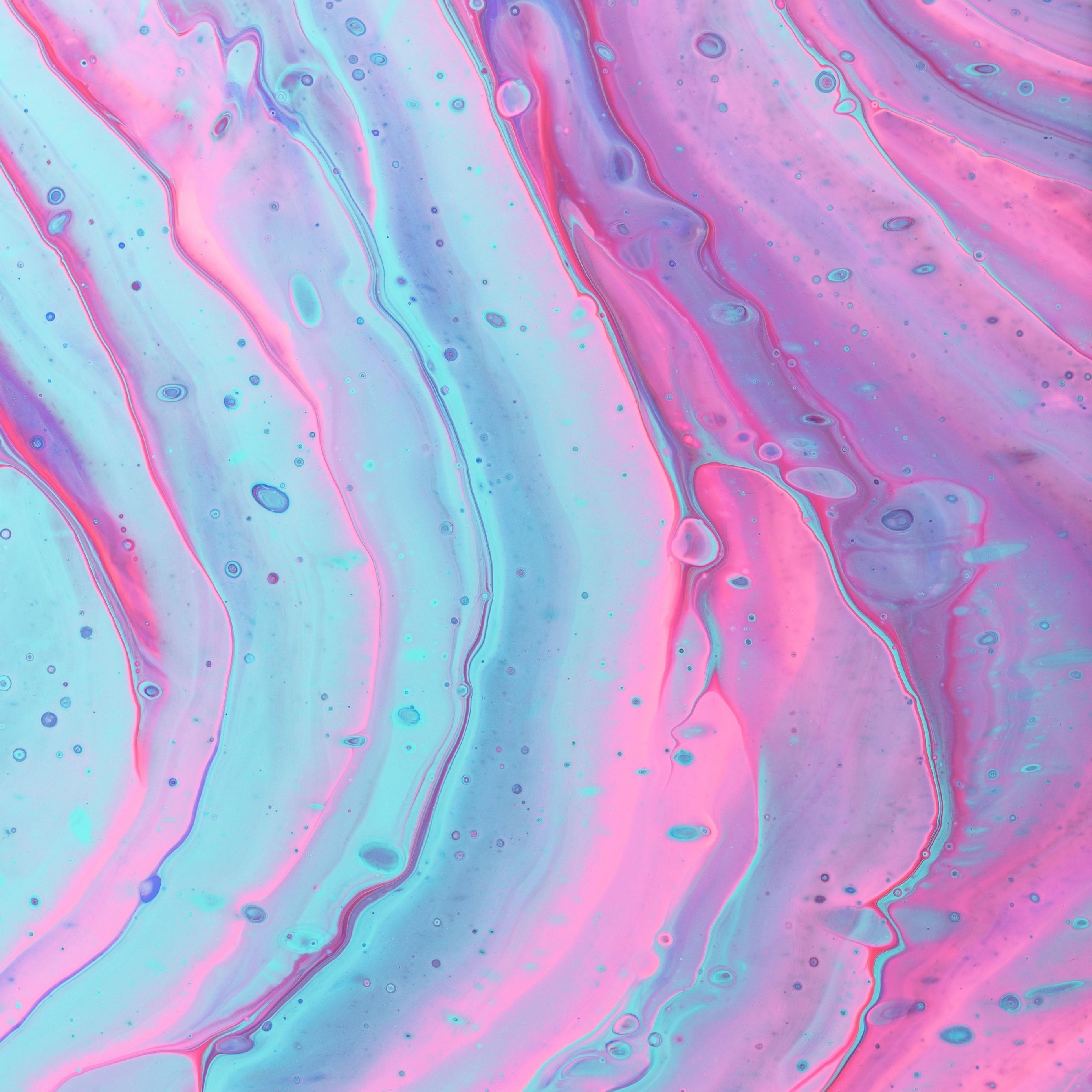 2780x2780 Download wallpaper  paint, stains, pink, blue ipad air, Phone