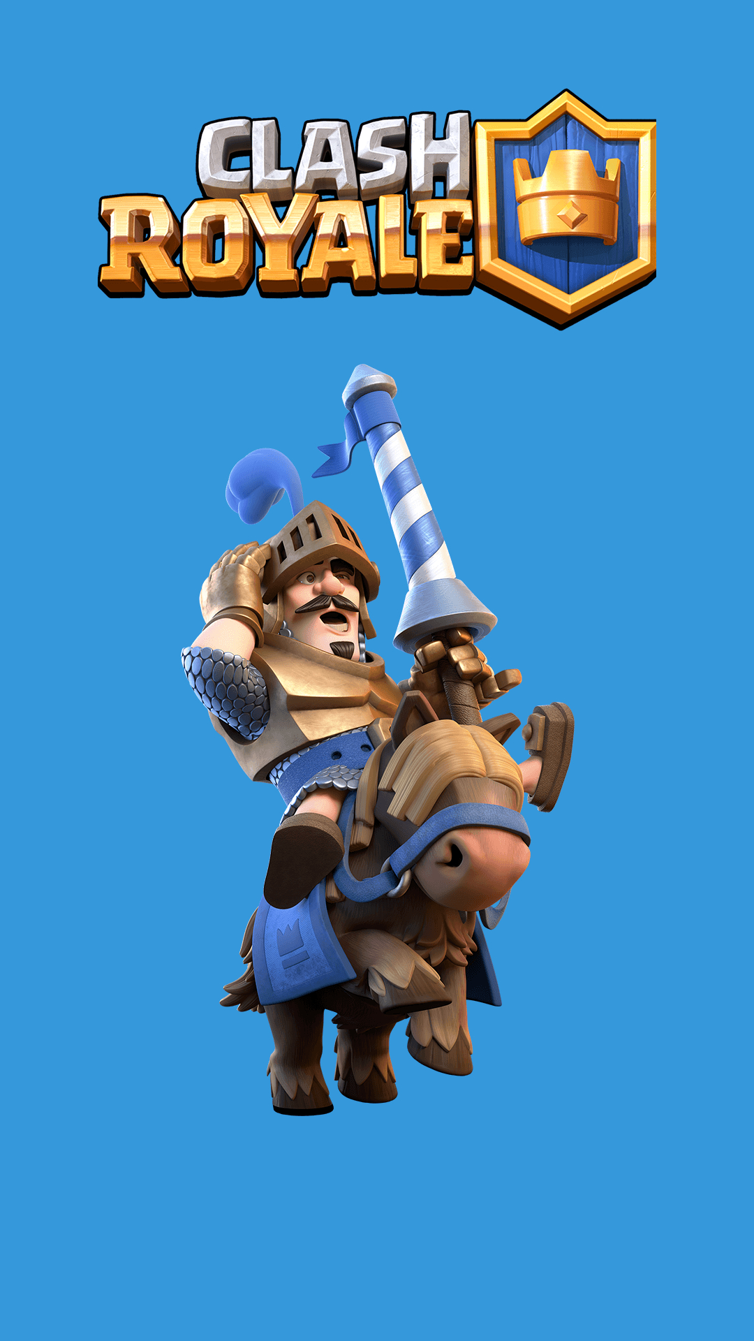 1080x1920 The Blue Prince Clash Royale Games iPhone Wallpaper, Phone