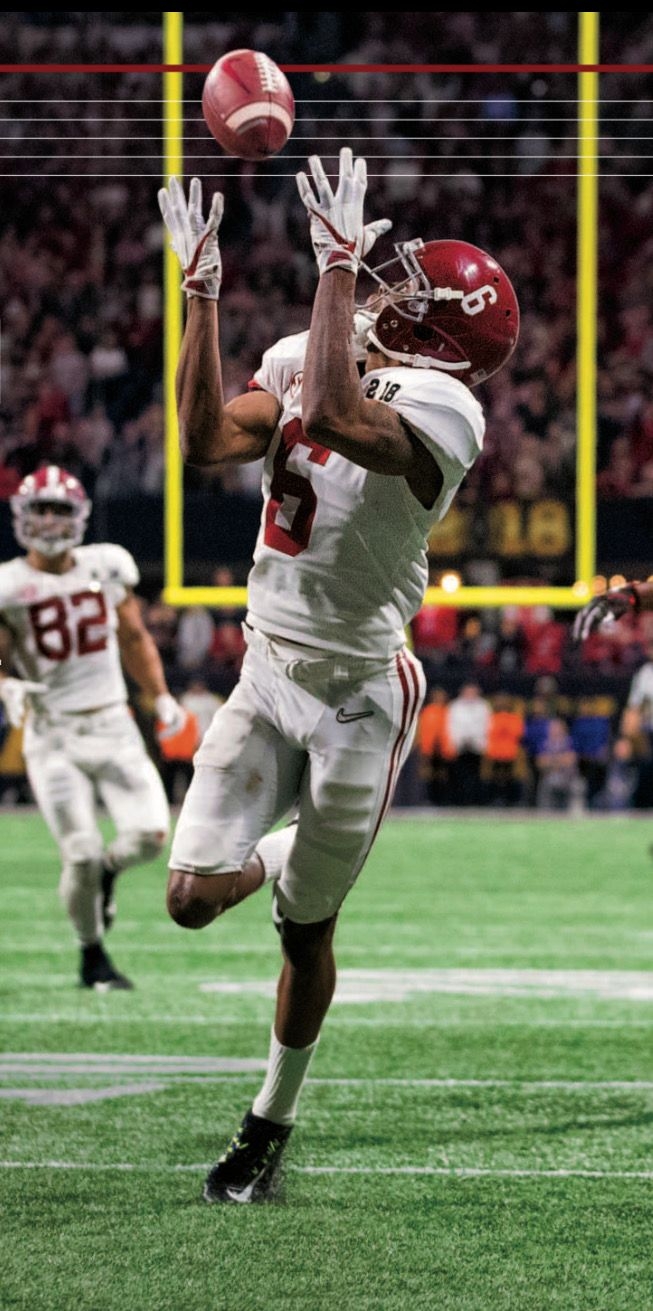 660x1320 DeVonta Smith game winning TOUCHDOWN! From the Sports Illustrated Jan, 2018 issue. Alabama crimson tide football, Alabama crimson tide, Roll tide football, Phone