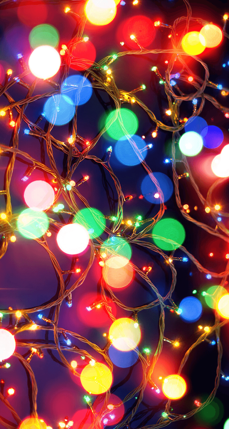 750x1400 Cute Christmas Lights Wallpaper Free Cute Christmas Lights Background, Phone