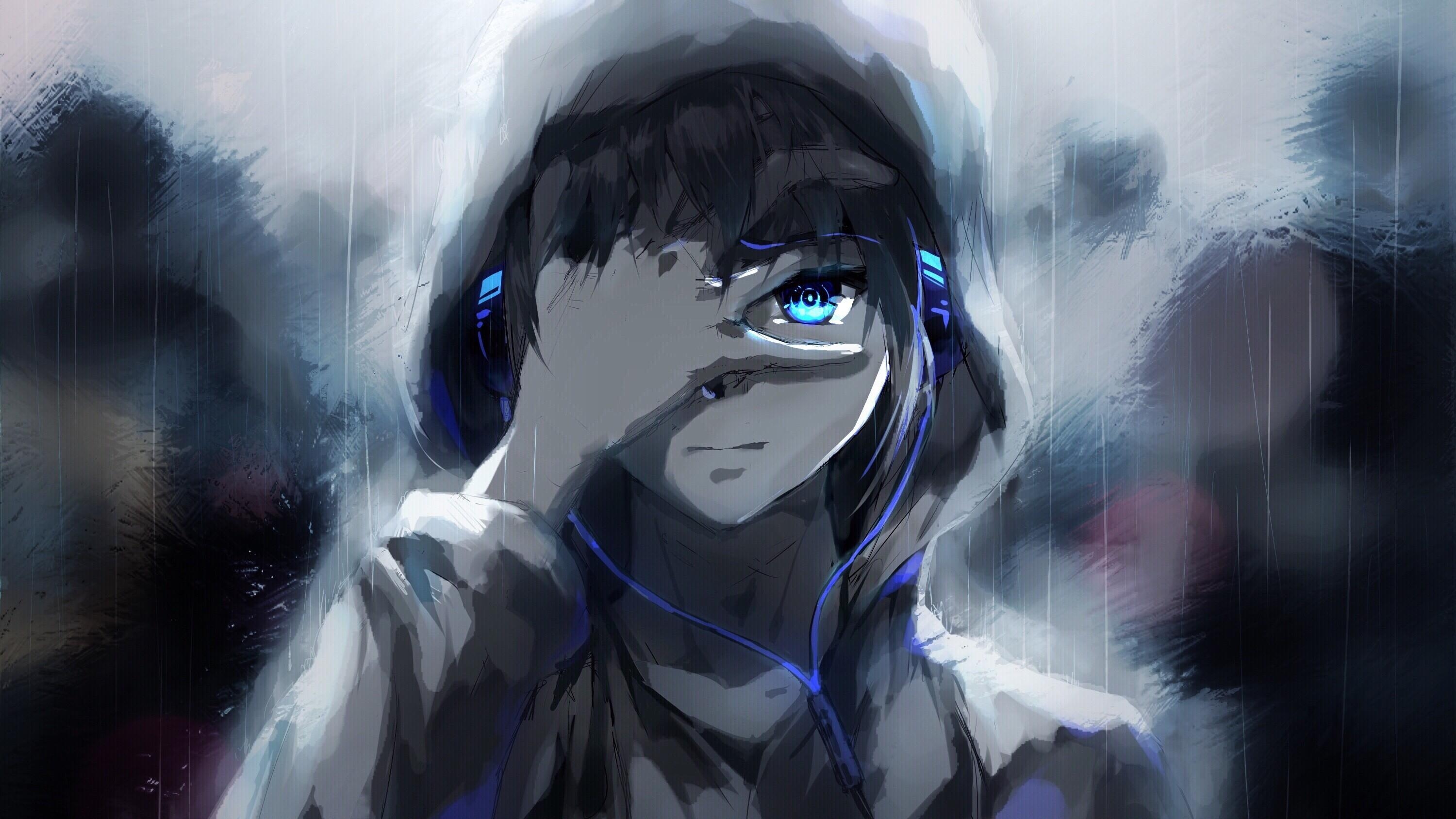 3000x1690 Boy Blue Anime Boy, HD Wallpaper & background, Desktop