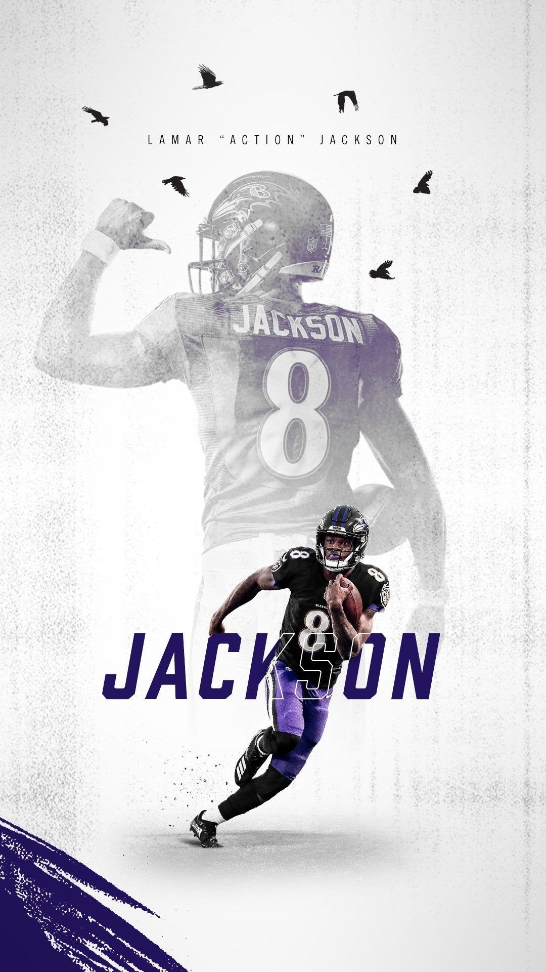 1080x1920 Lamar Jackson Wallpaper, Phone