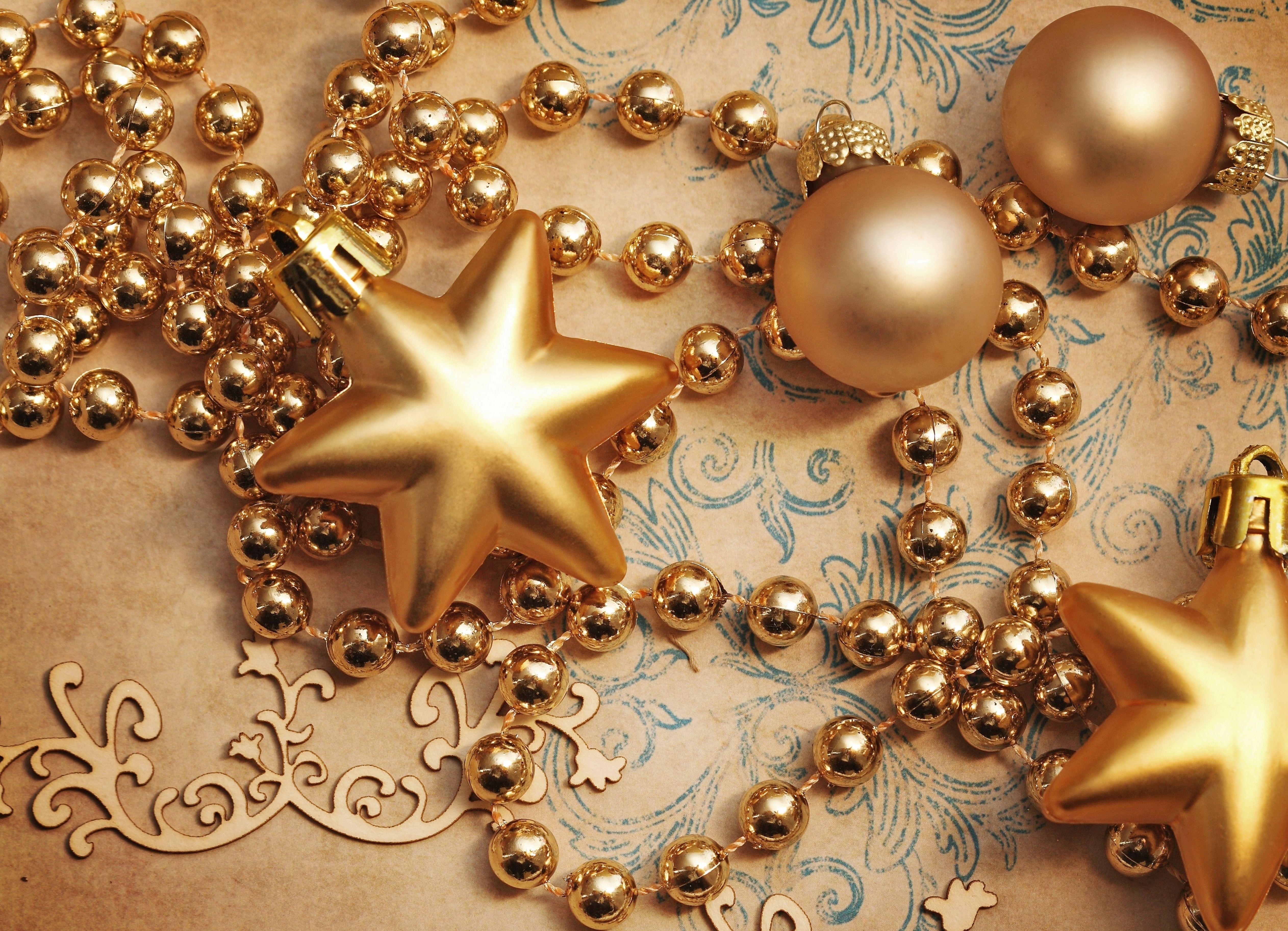 5050x3650 Gold stars for the Christmas tree wallpaper and image, Desktop