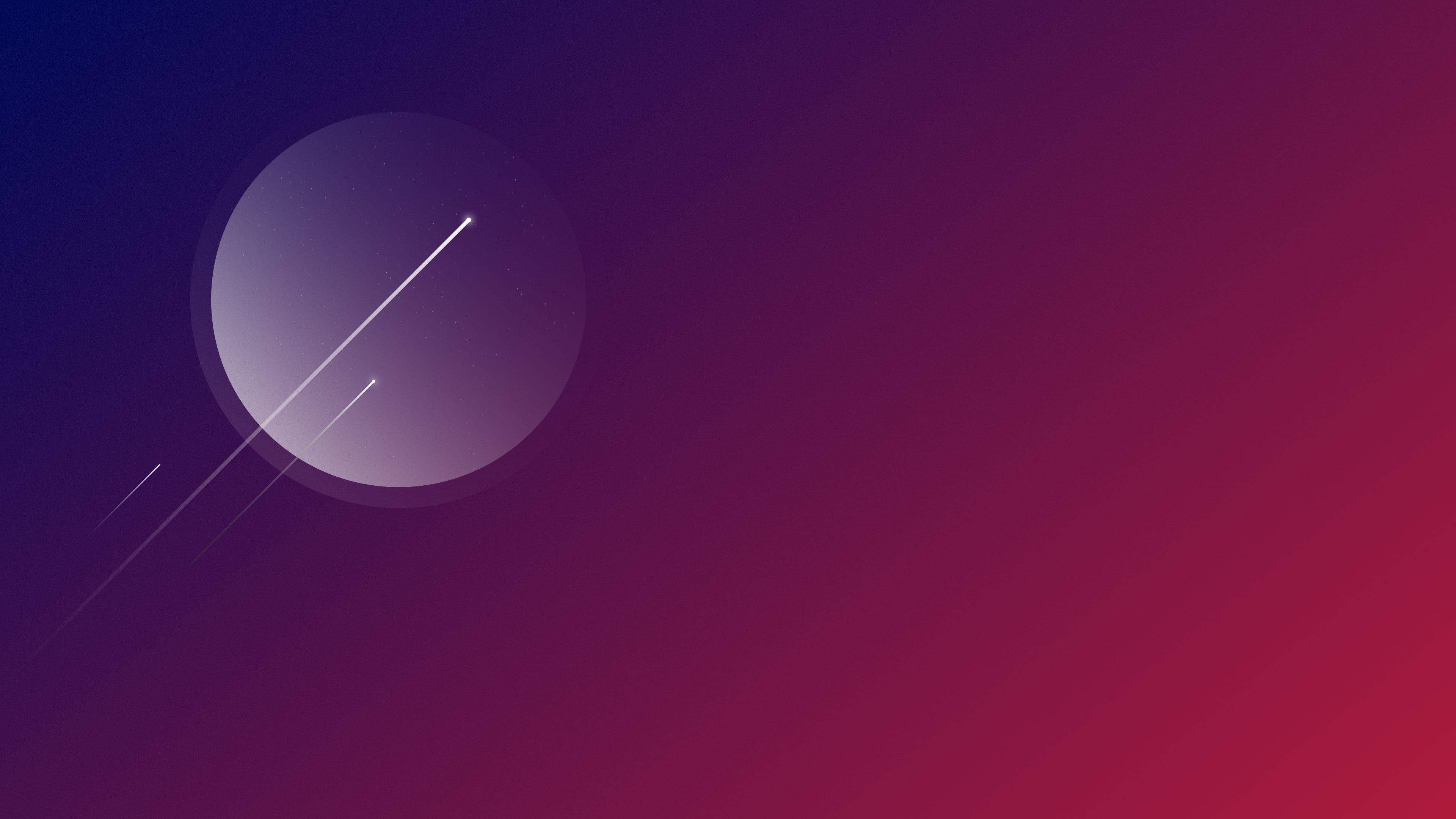 3840x2160 Moon, Stars, Minimal, 4K HD wallpaper, Desktop