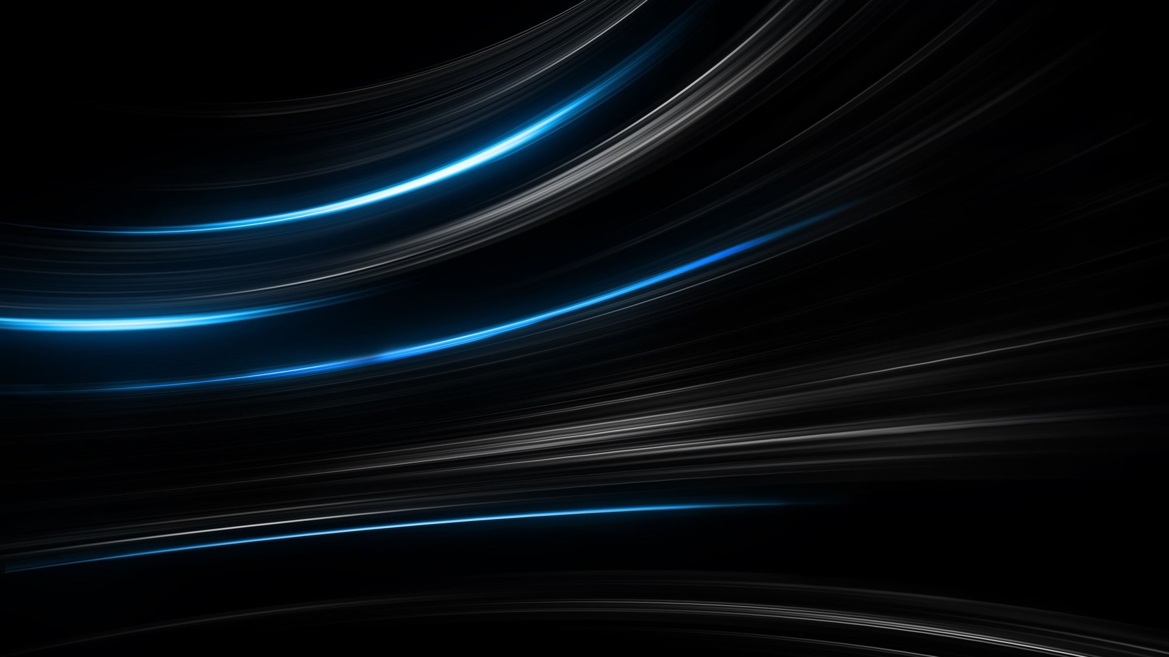 3840x2160 Blue And Black Background, Desktop