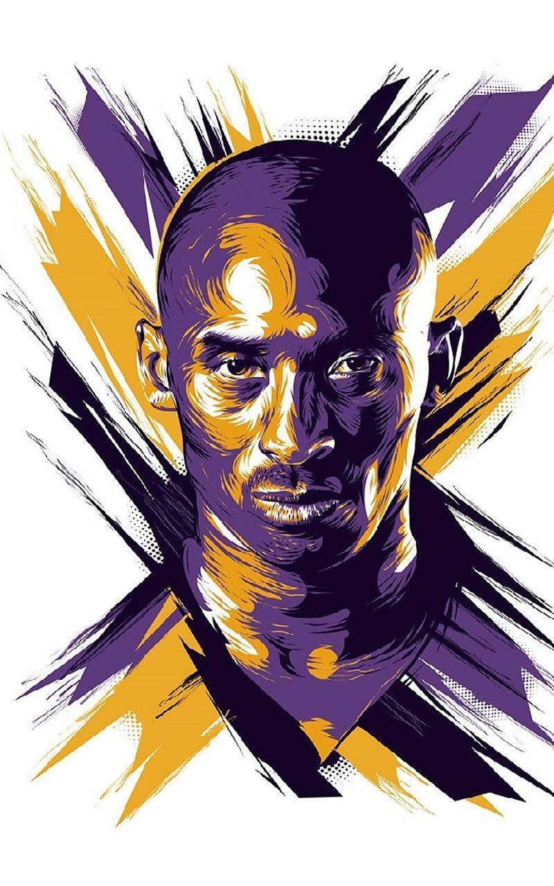 800x1280 Kobe Bryant Wallpaper Art for Android, Phone