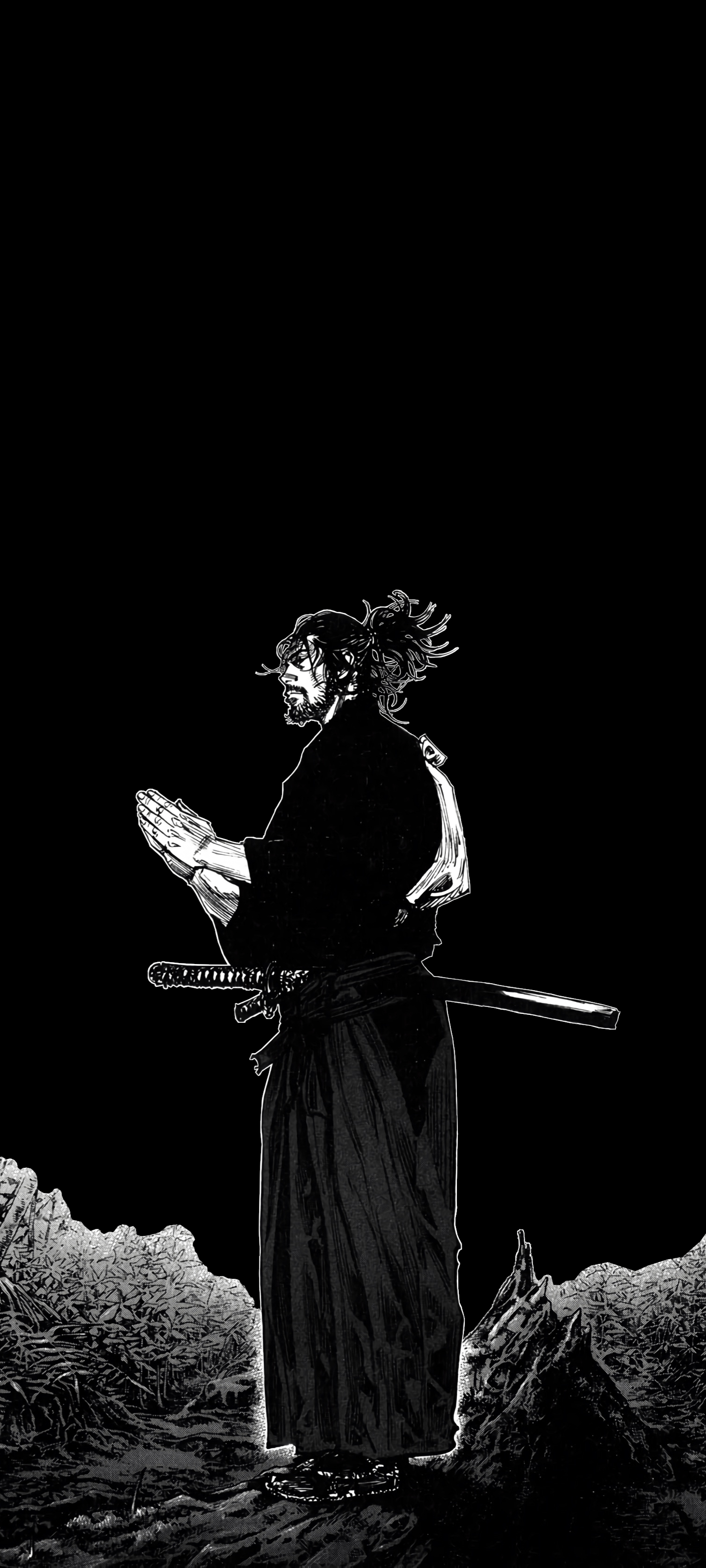 1520x3370 Miyamoto Musashi from Vagabond (1080x2400), Phone