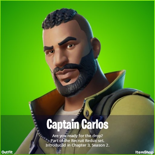 520x520 Captain Carlos Fortnite wallpaper, Phone