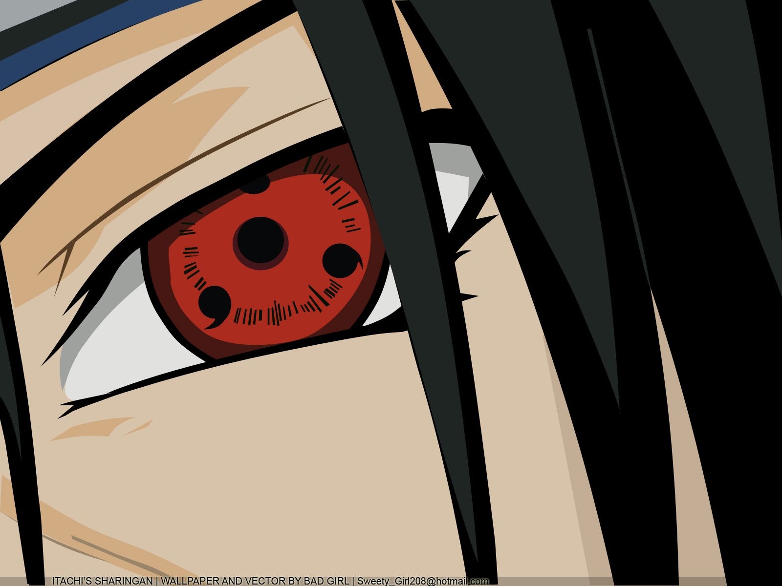 1600x1200 Itachi Eyes, Desktop