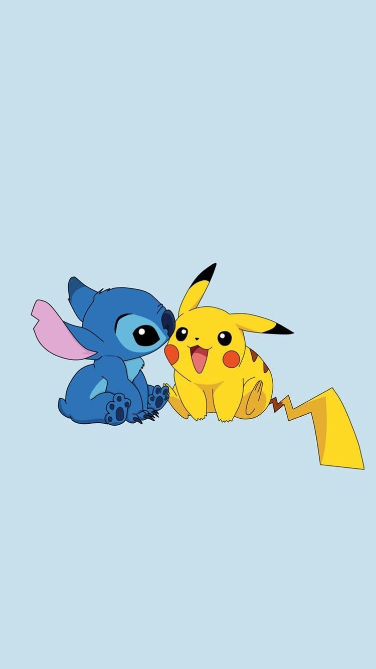 750x1340 Fondos - •Stitch• ♥️. Cute pokemon wallpaper, Cartoon, Phone