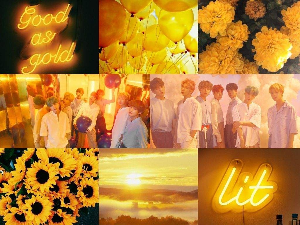 1030x770 Love Yourself Yellow Aesthetic Wallpaper. ARMY Aesthetics ♛ Amino, Desktop