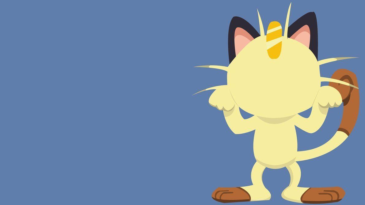 1200x670 Pokemon Meowth Minimalist, Desktop