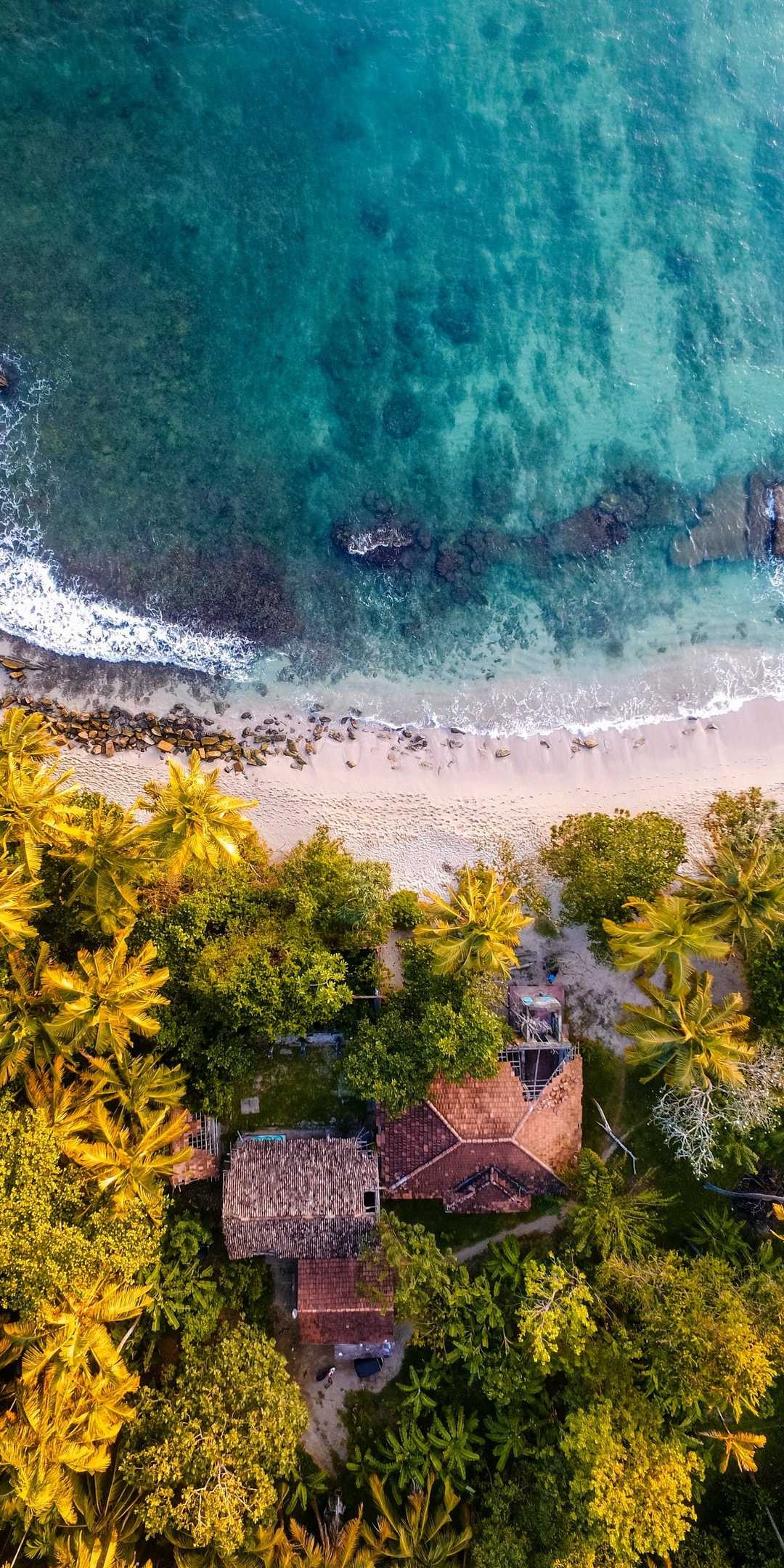 1080x2160 Ocean Beach House Sky View IPhone Wallpaper Wallpaper, iPhone Wallpaper, Phone