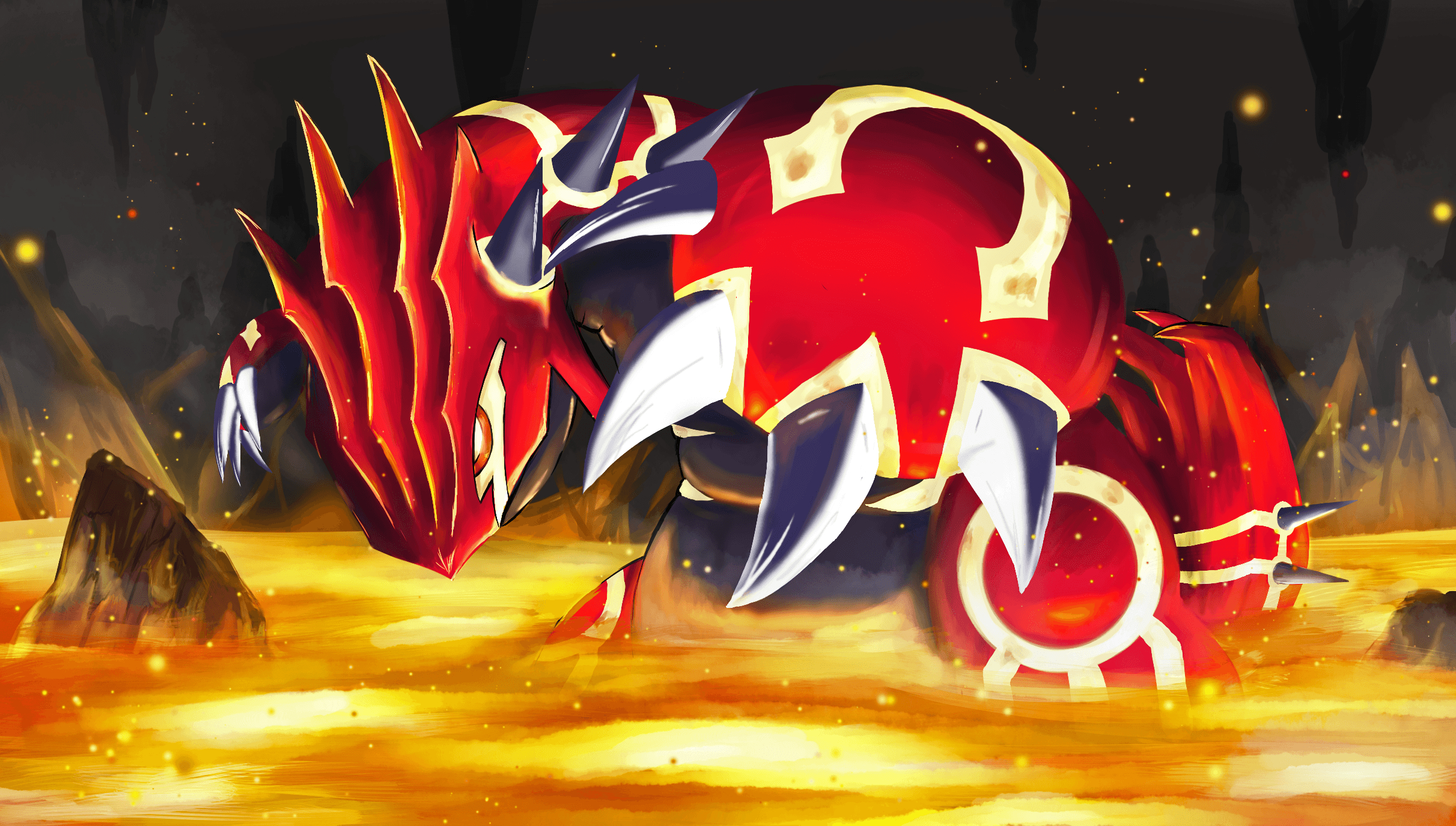 2430x1380 Groudon HD Wallpaper, Desktop