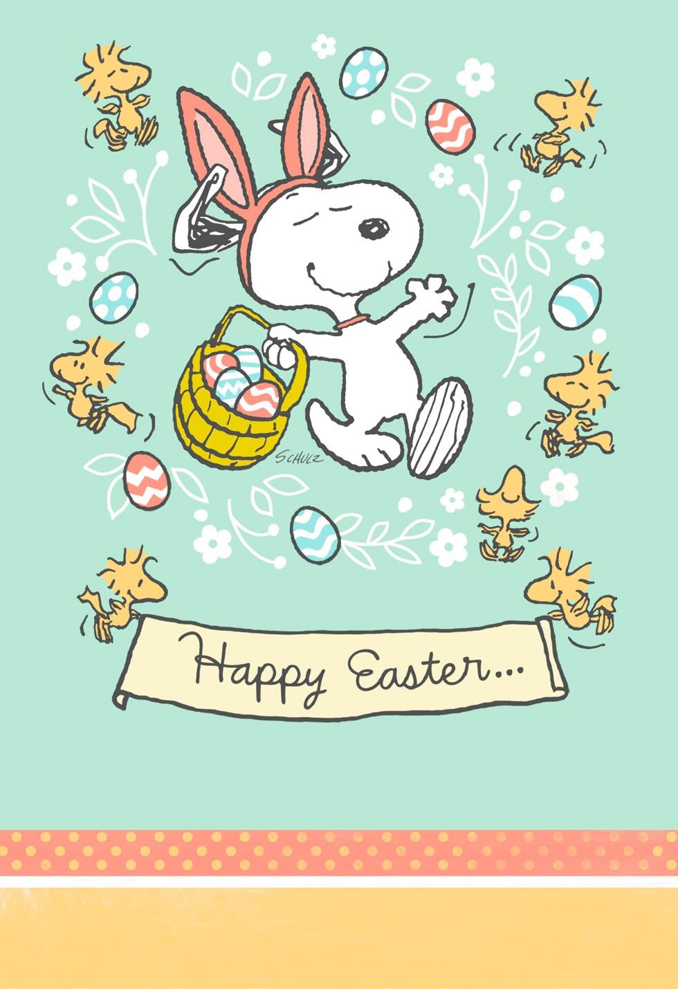 980x1430 easter beagle snoopy easter bunny, Phone