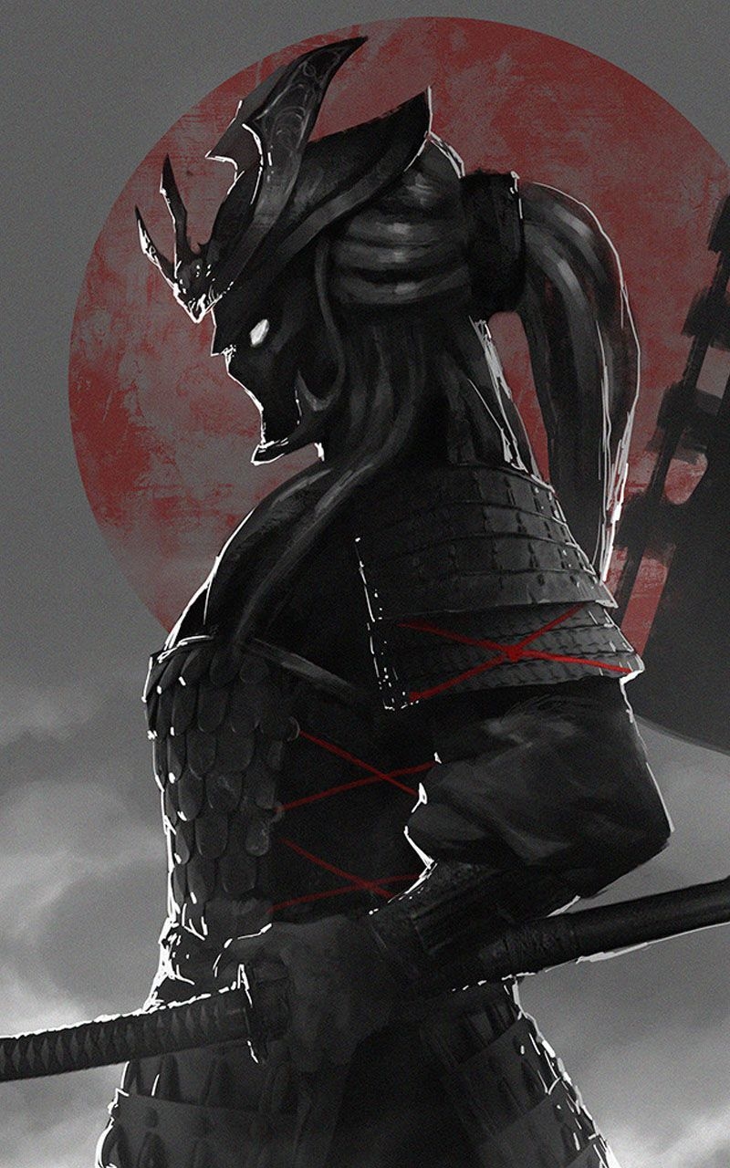 800x1280 Warrior Princess. Female samurai, Samurai artwork, Samurai wallpaper, Phone