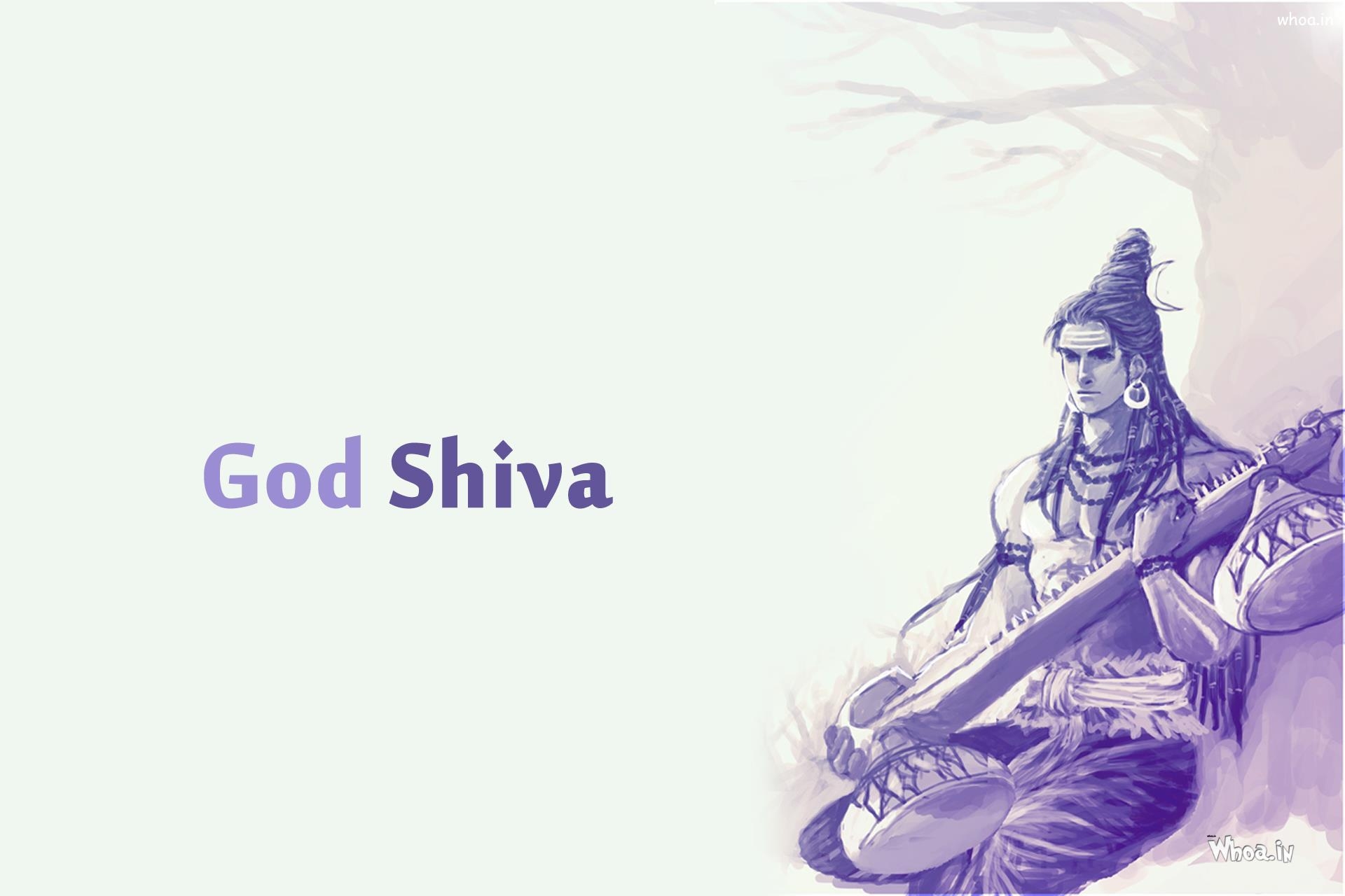 1920x1280 HD Art Image Of Lord Shiva, Desktop