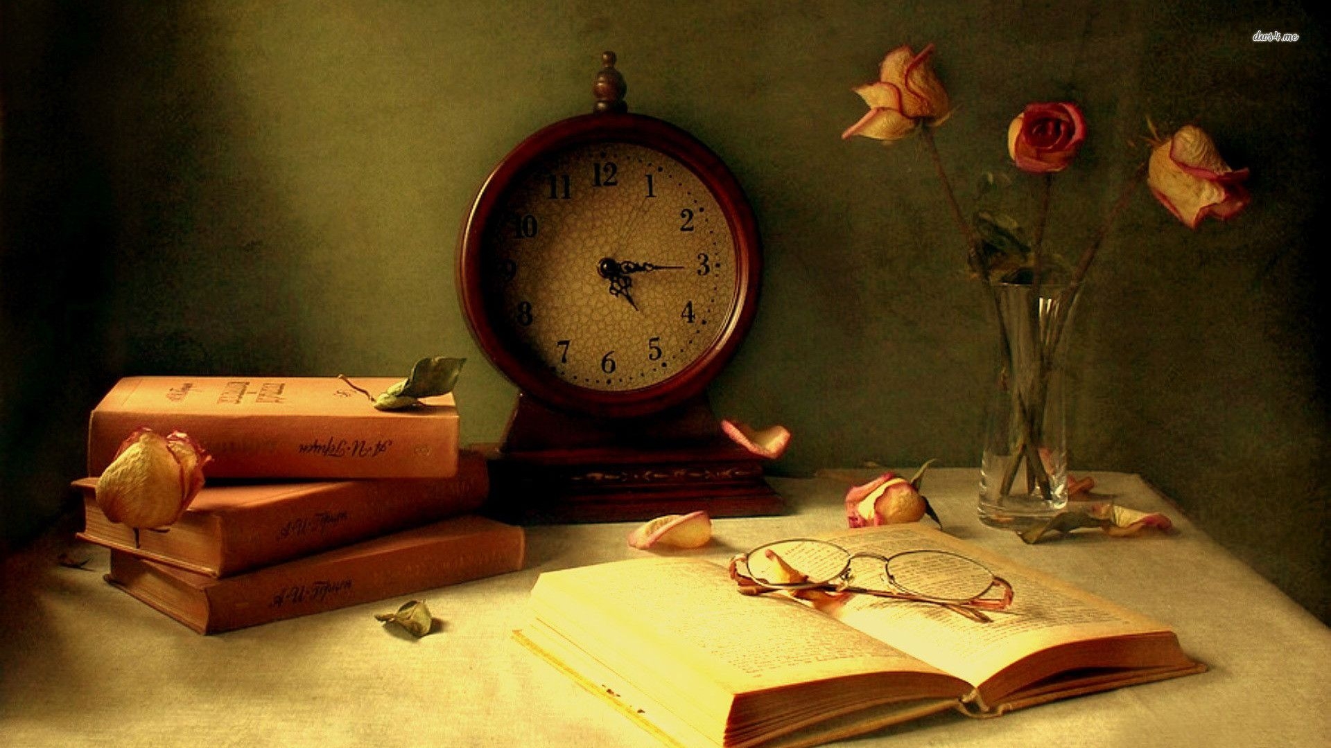 1920x1080 Studying Music For Better Concentration And Memory, Table With Books Wallpaper & Background Download, Desktop