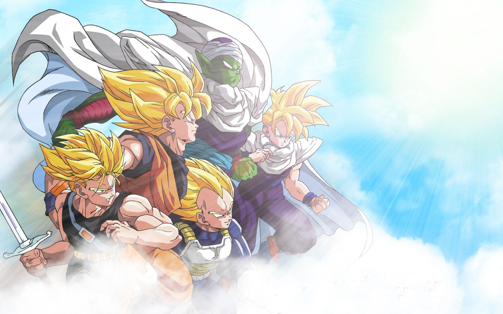 1680x1050 dragonball gohan goku piccoro trunks vegeta, Desktop