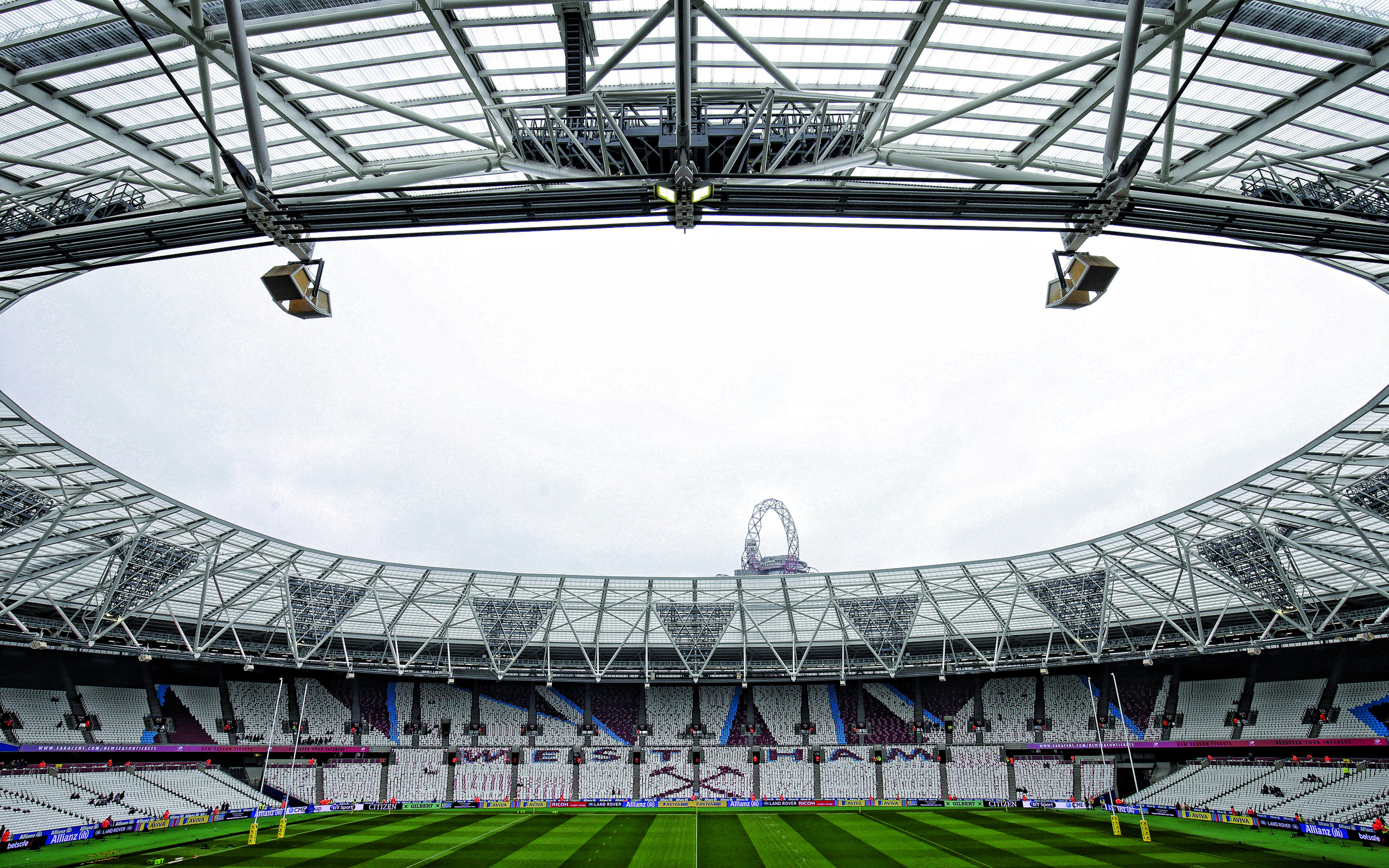 2880x1800 Download wallpaper London Stadium, West Ham United Stadium, Olympic Stadium, London, english football stadium, United Kingdom for desktop with resolution. High Quality HD picture wallpaper, Desktop