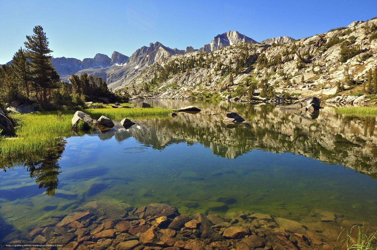 1600x1070 Download wallpaper Unnamed Lake, Dusy Basin, Kings Canyon National, Desktop