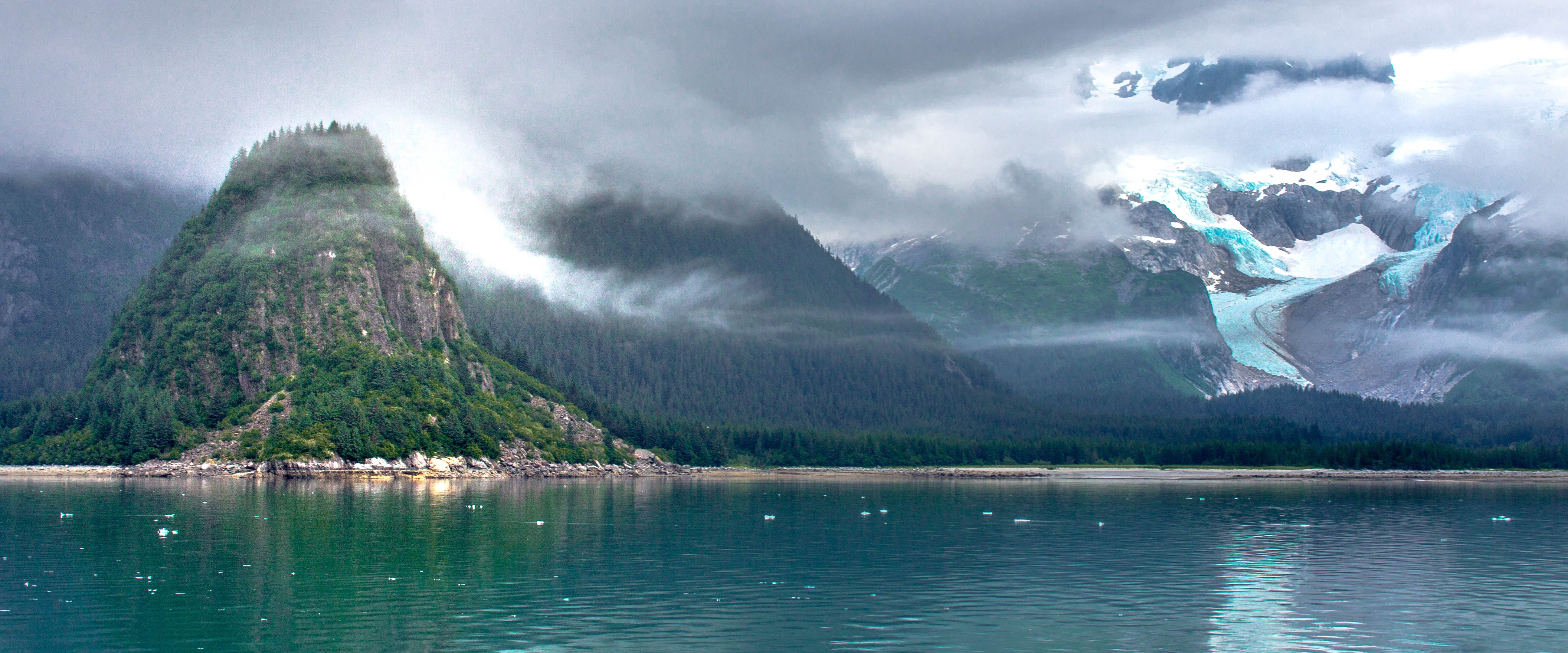 5190x2160 Captured a beautiful picture of glacial recession: Northwestern, Dual Screen