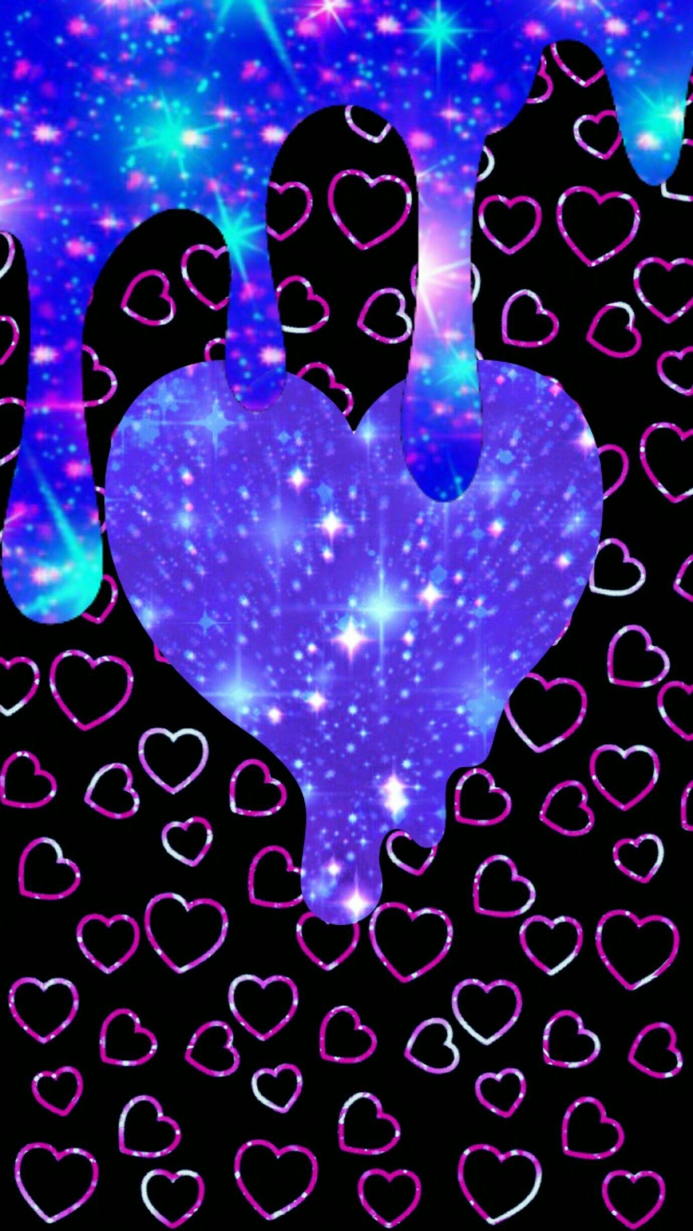 1380x2450 Drippy hearts, made by me. Heart wallpaper, Cool, Phone