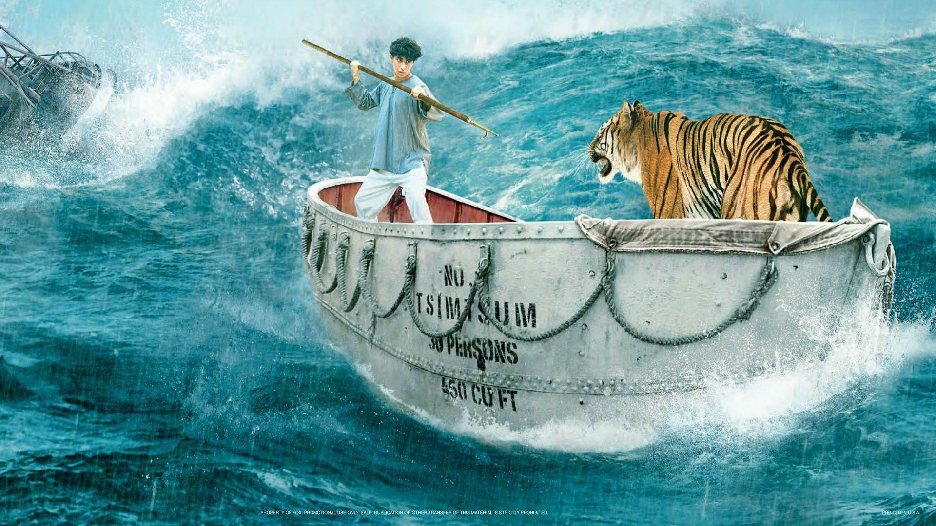 1920x1080 LIFE Of Pi Family Adventure Drama Fantasy Tiger 3 D Animation, Desktop