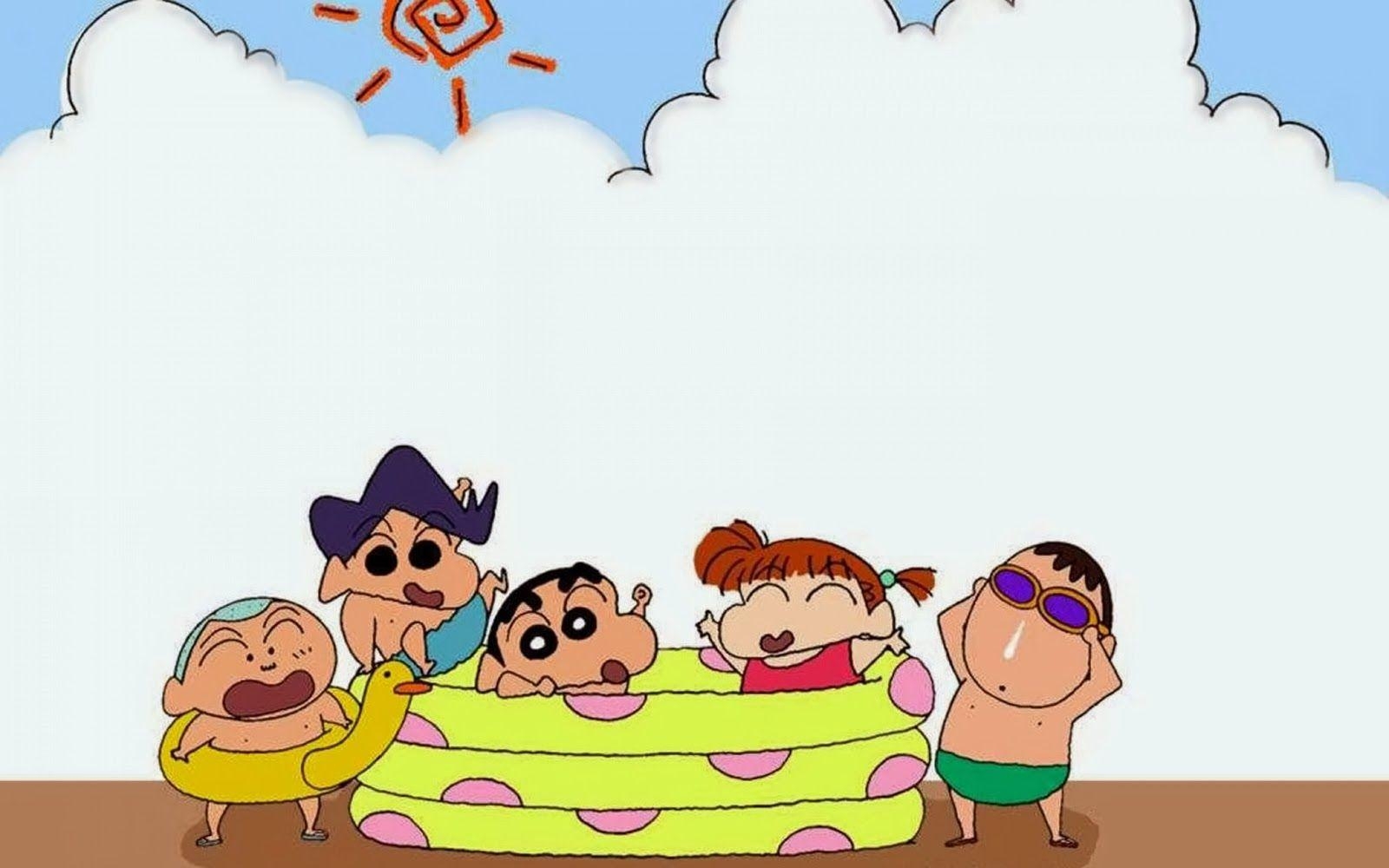 1600x1000 Shinchan With Friends HD Cartoons Wallpaper HD Wallpaper, High, Desktop