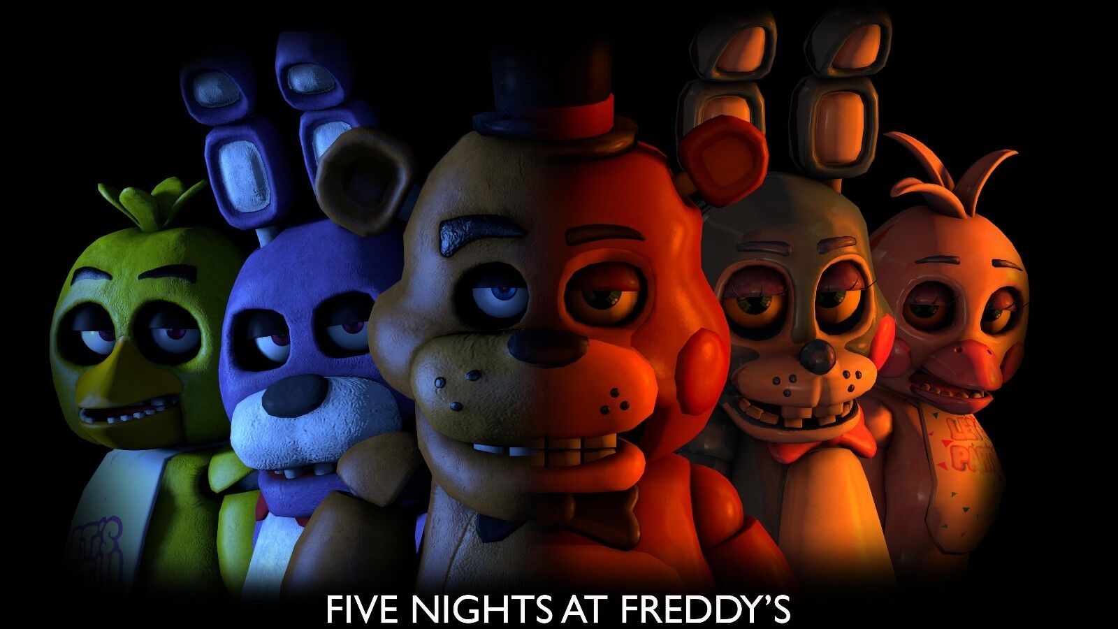 1600x900 F.N.A.F Five Nights at freddy's Gaming Poster Wall Art. Various Sizes. E280, Desktop