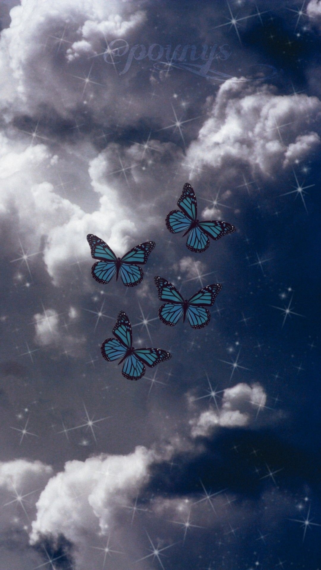 1080x1920 ✨ Butterfly Blue ✨. Blue butterfly wallpaper, Butterfly wallpaper, Butterfly wallpaper iphone, Phone