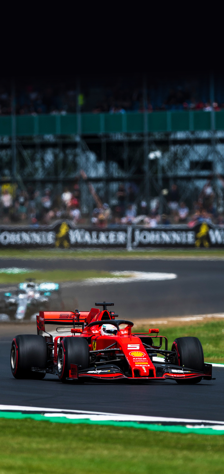 890x1870 Sebastian Vettel Ferrari [mobile wallpaper], Phone