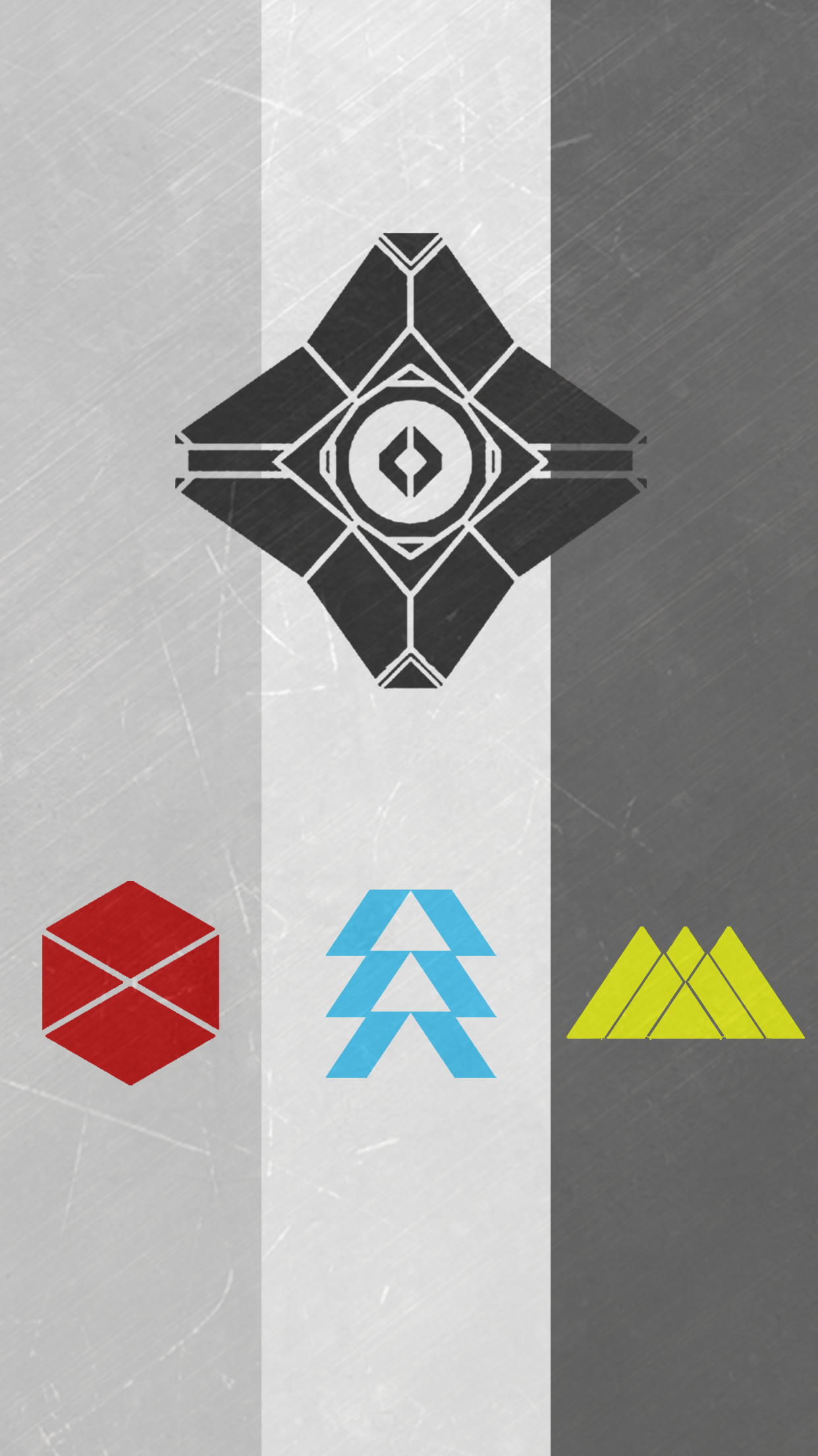 1250x2210 Destiny 2 Fan Art All Classes (iPhone Wallpaper), Phone