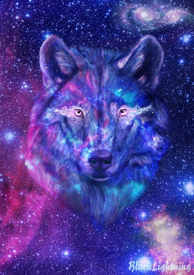 760x1070 Anime Galaxy Wolf Wallpaper Free Anime Galaxy Wolf, Phone