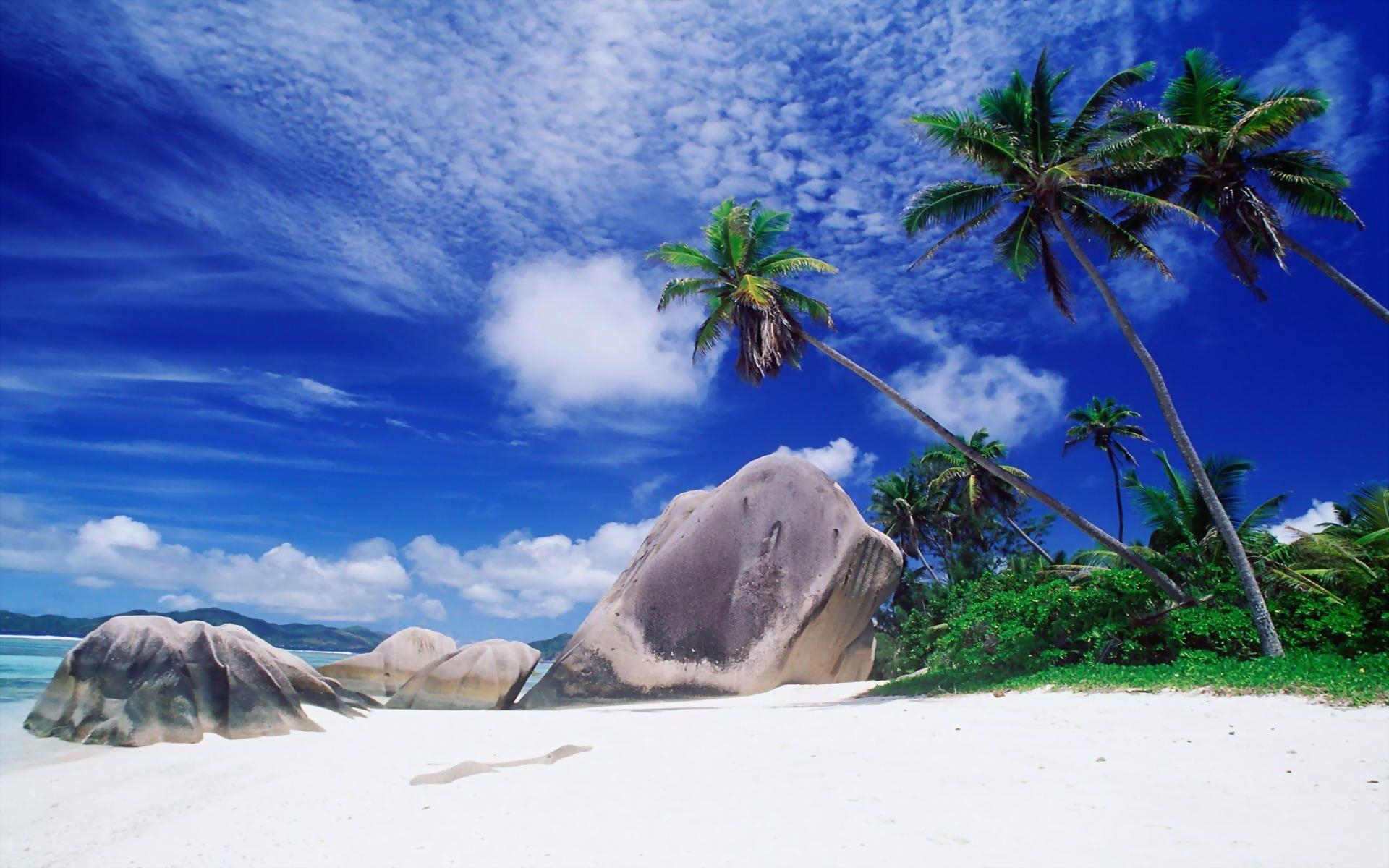 1920x1200 White Sandy Beach Seychelles Wallpaper HD Wallpaper, Desktop