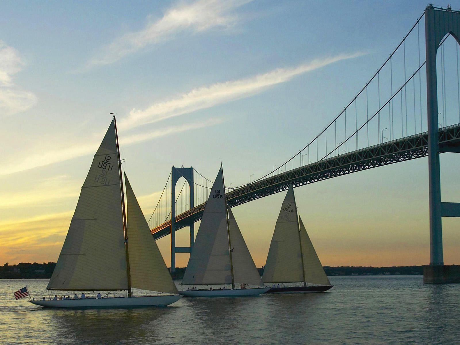 1600x1200 Newport Bridge, RI Probably spent a fortune crossoing that bridge, Desktop